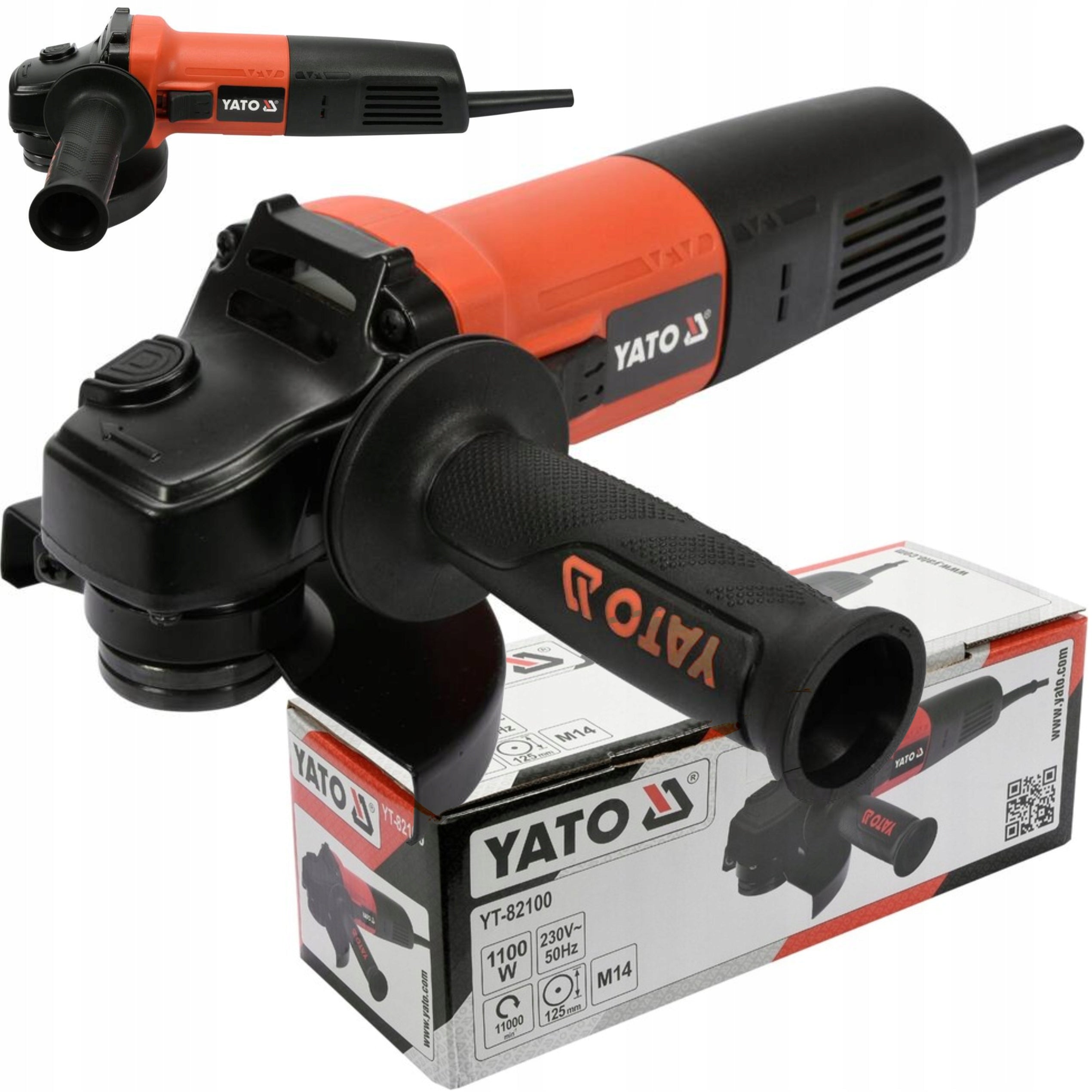 YATO ANGLE GRINDER 1100W ELECTRIC ANGLE POLISHER 125MM YT-82100 Supply voltage 230 V