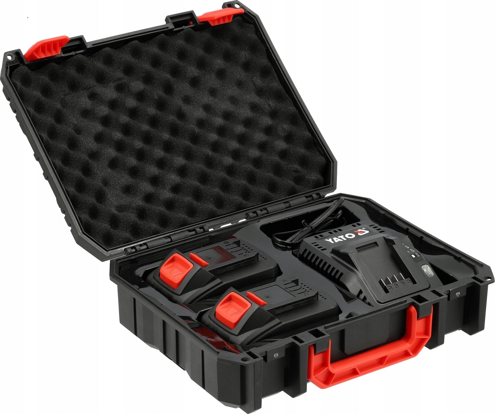 YATO BATTERY PACK 2 X 18V PLUS CHARGER AND CASE Brand Yato