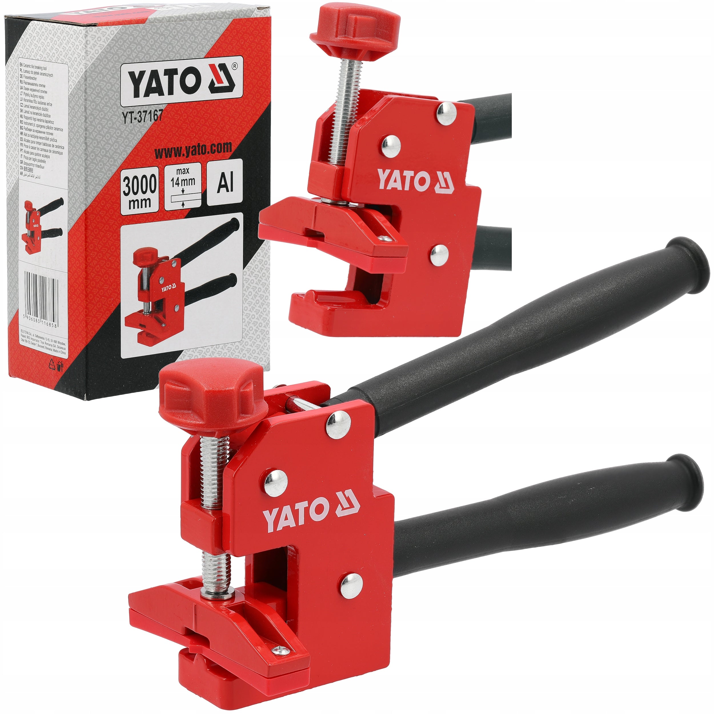 YATO BREAKER FOR CERAMIC TILES OF VARIOUS STONEWARE FORMATS 14MM