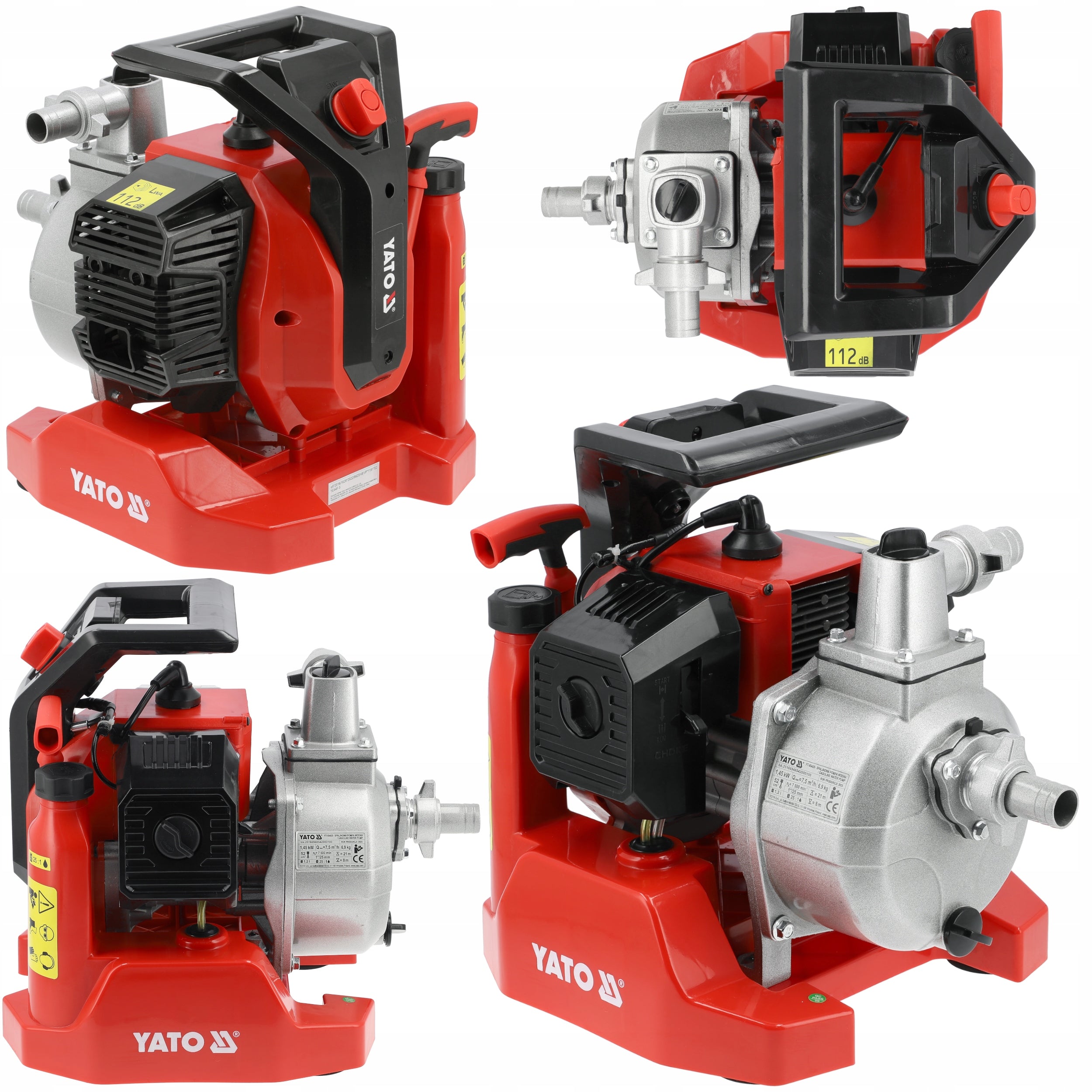 YATO COMBUSTION PUMP FOR IRRIGATION WATER GARDEN MOTOR PUMP 1" 7,5 m³/h