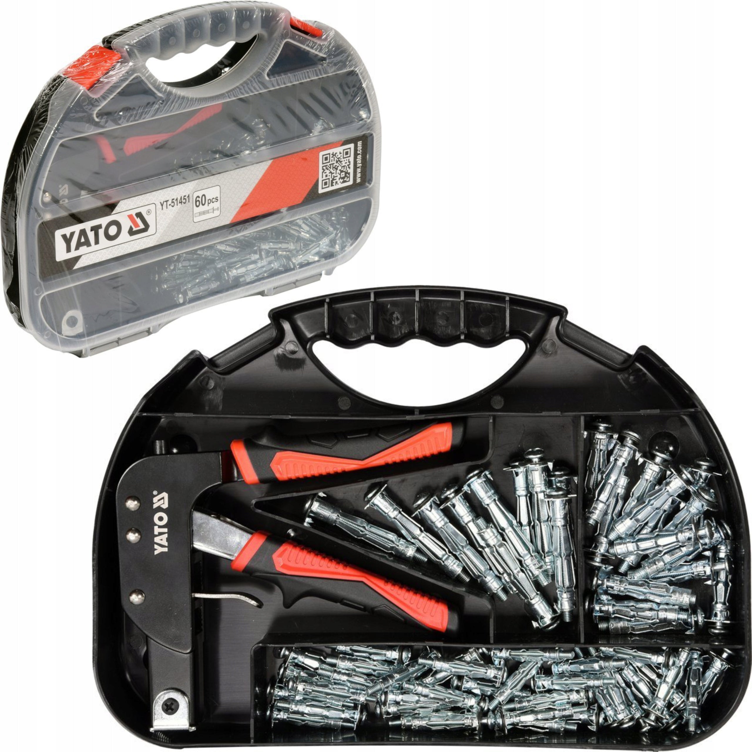 YATO CRIMPER PLIERS FOR MOLLY DOWELS + 60 DOWELS YATO YT-51451