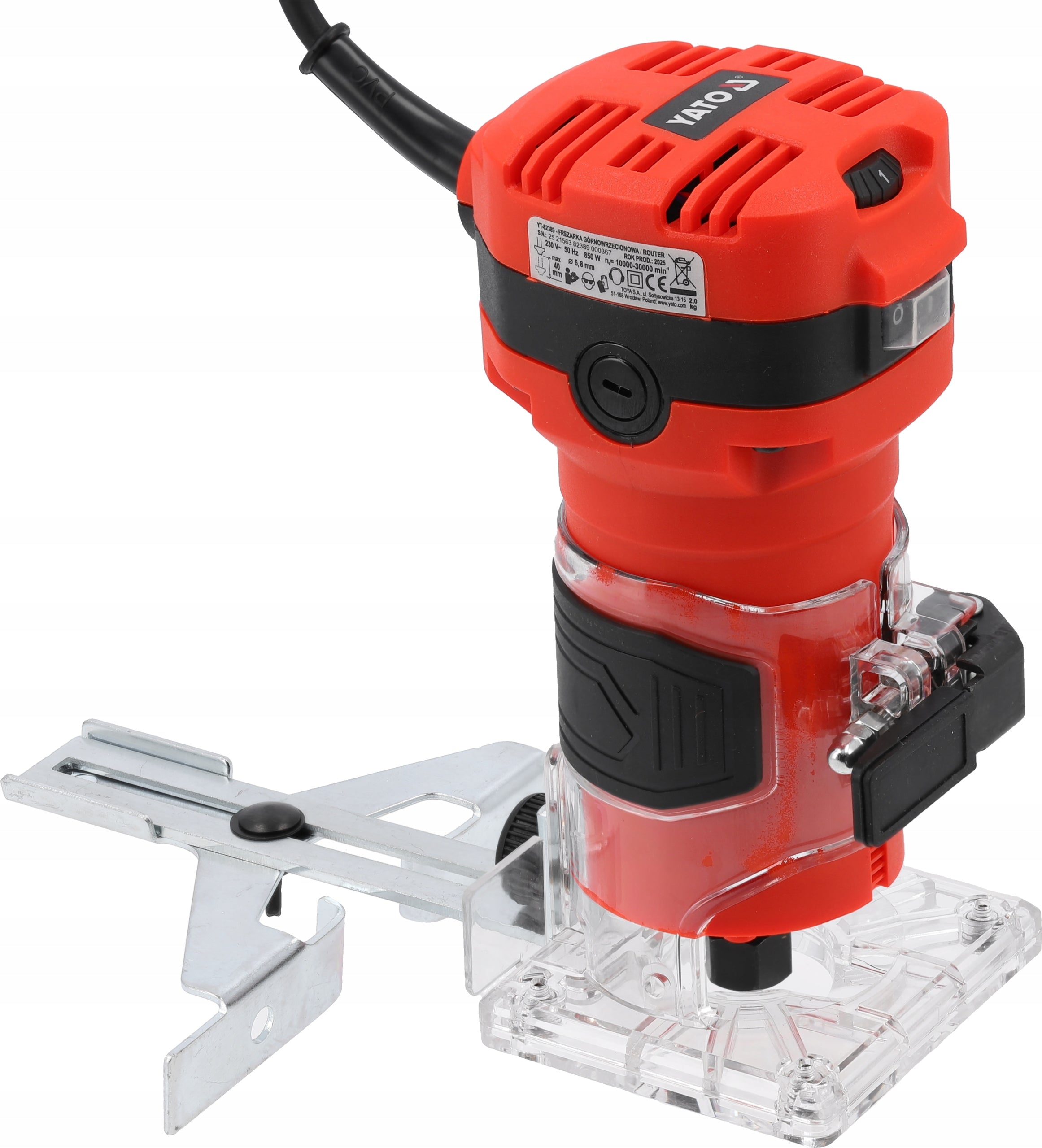 YATO EDGE MILLING MACHINE FOR EDGE MACHINING OF TABLE TOPS 850W 6/8mm Manufacturer code YATO_YT-82389