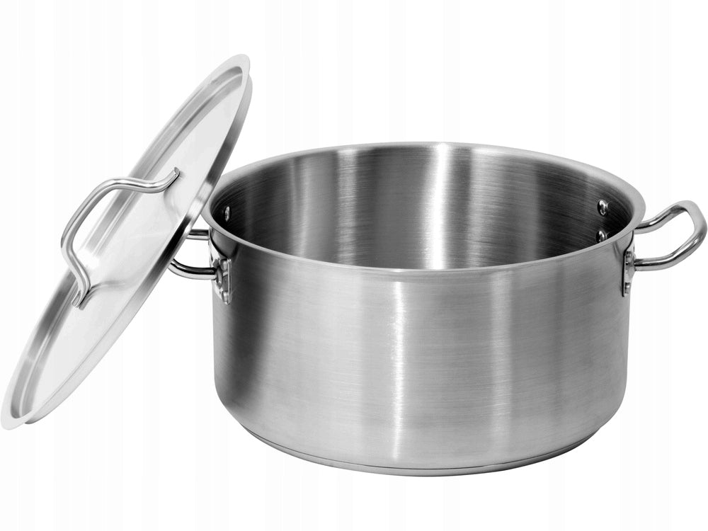 YATO GASTRO POT LOW WITH LID STAINLESS STEEL 36X18CM 18,3L YG-00044 Manufacturer code YT_YG-00044