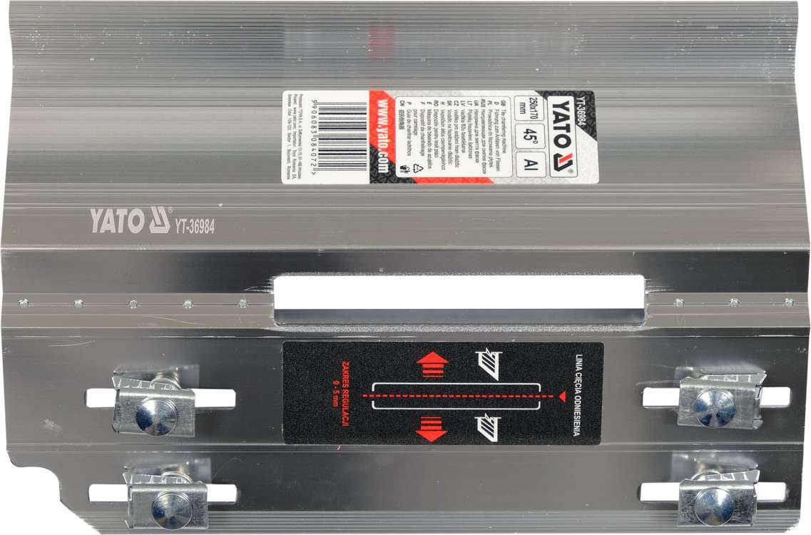 YATO GUIDE FOR CHAMFERING GRINDING EDGES OF TILES ANGLE 45 DEGREES Brand Yato