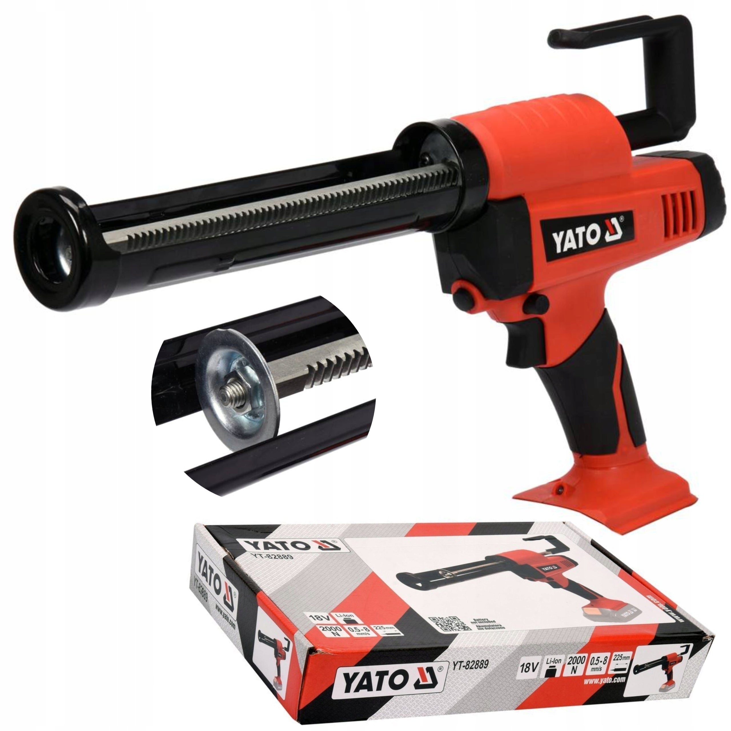 YATO GUN SILICONE SQUEEZER CORDLESS 18V 225mm/300ml YT-82889