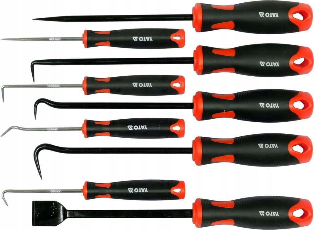 YATO HOOK SET WITH HANDLE HOOK SCRAPER FOR SEALS 9el. Brand Yato
