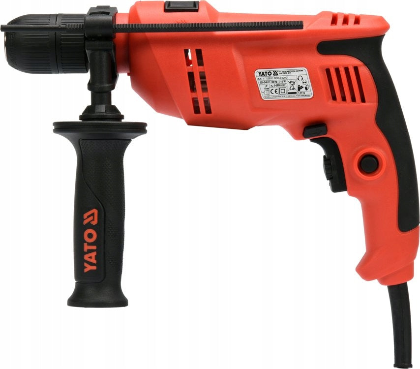 YATO IMPACT DRILL 710W SPEED ADJUSTMENT HANDLE 13MM Type drill