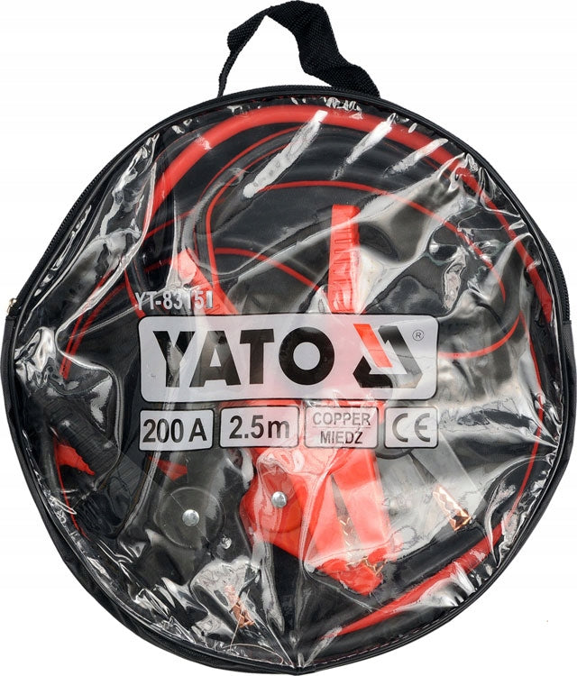 YATO KABLE JUMPER CABLE 2.5m 200A Manufacturer Yato