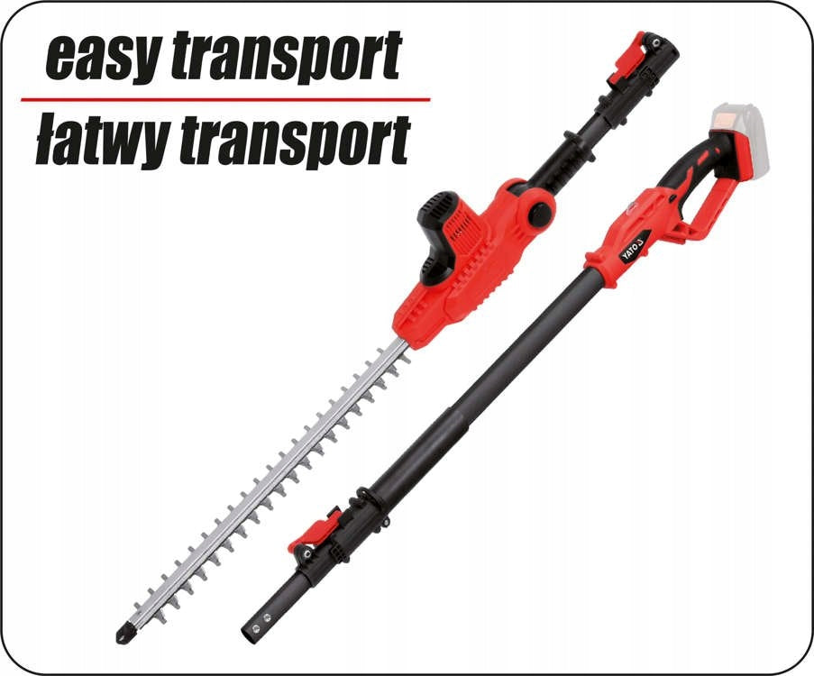 YATO LIFEBODY SHEARS ON BOOM CORDLESS TELESCOPIC 42 cm 18V Product weight with unit packaging 5 kg
