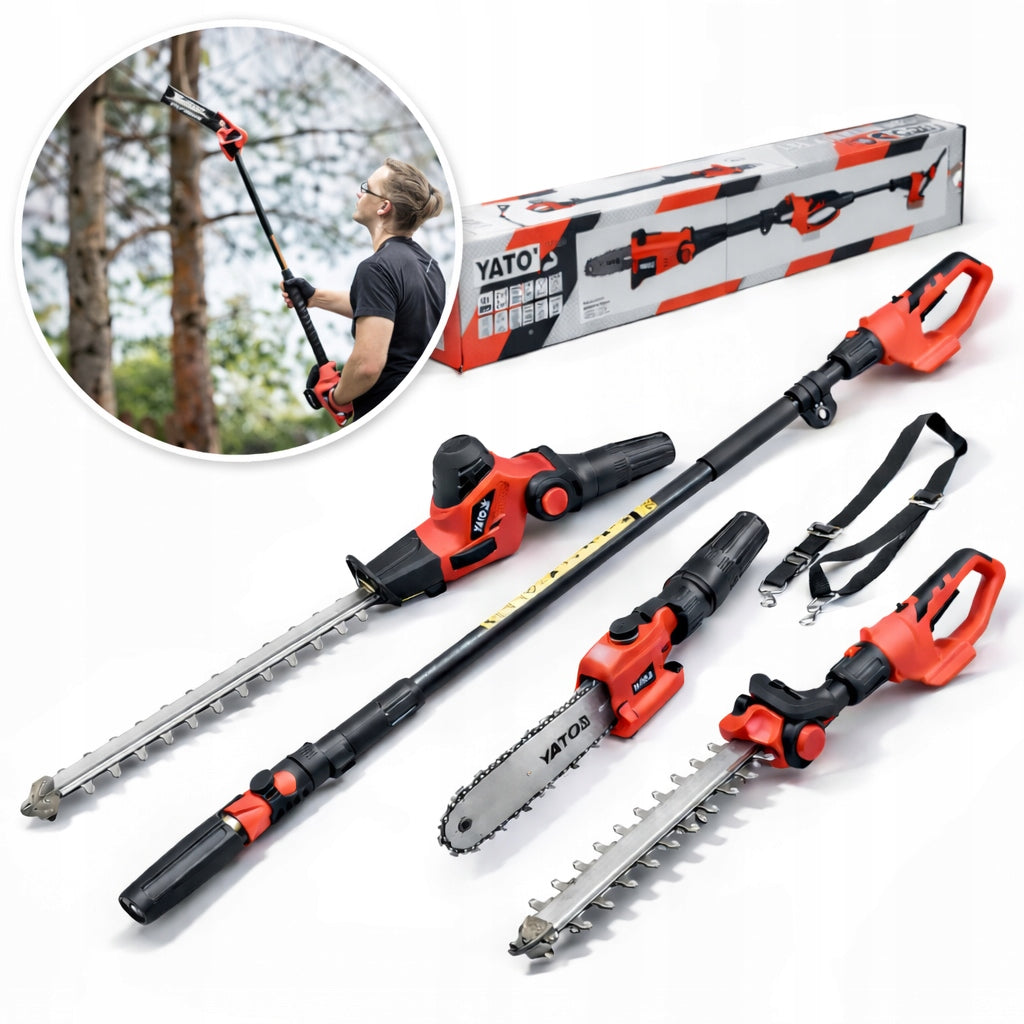 YATO MULTIFUNCTIONAL TOOL 18V TRIMMER HEDGE TRIMMER 2in1
