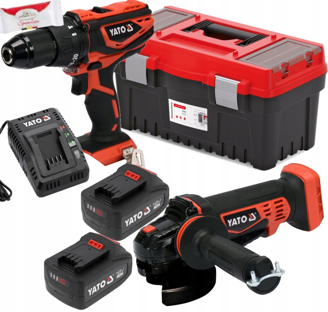 YATO POWER TOOL KIT YT-82787 YT-82827 2X4Ah CHARGER TRANSMISSION