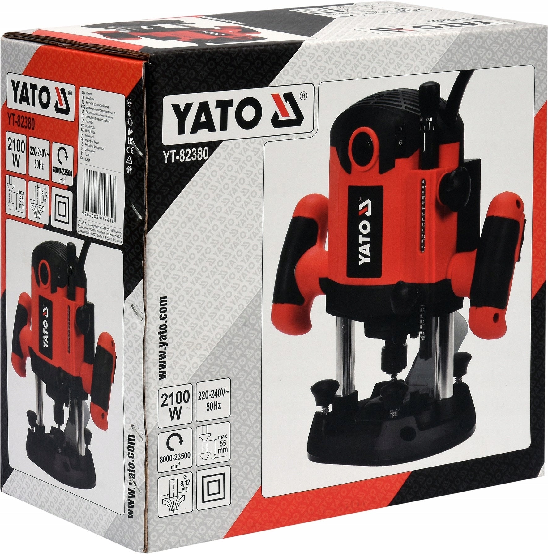 YATO SPINDLE MILLING MACHINE 2100W YT-82380 Tool holder (mm) 8 12