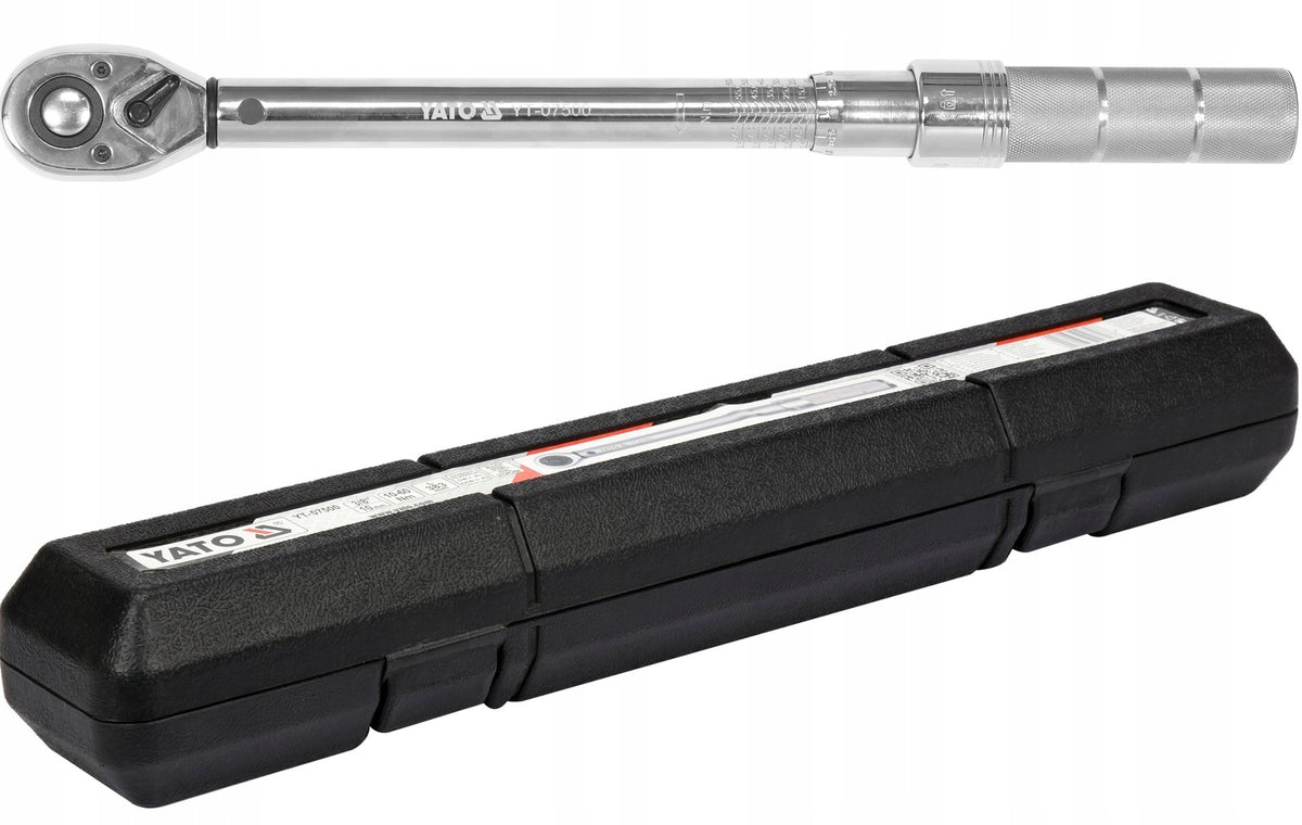 YATO TORQUE WRENCH 3/8" 10-60Nm WITH LOCK 400mm CERTIFICATE SUITCASE