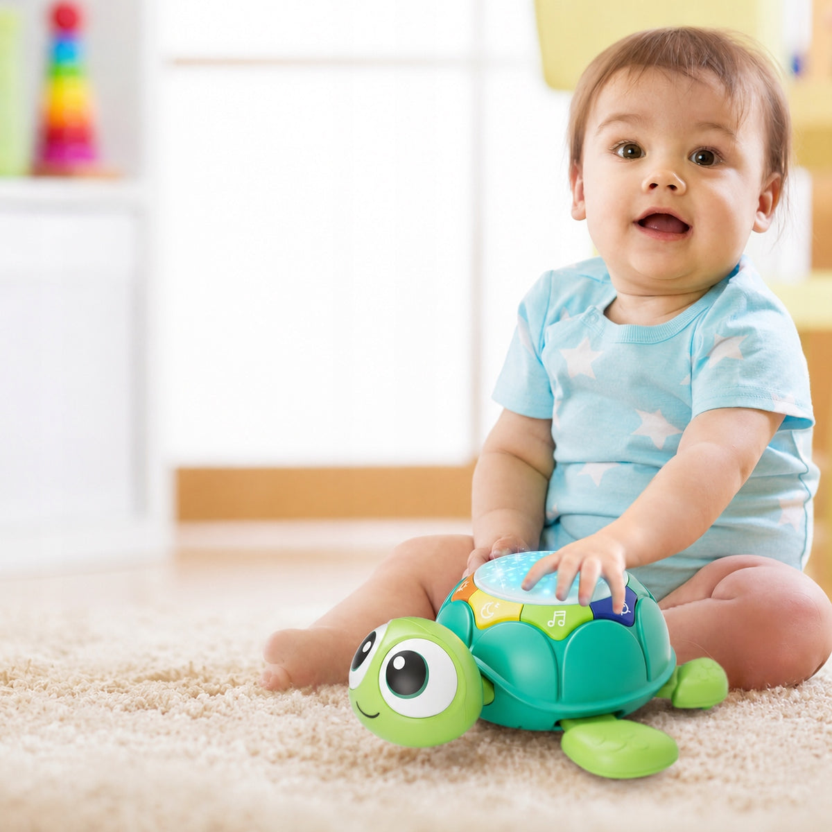 YEAR GIFT ESCAPING TURTLE TOY INTERACTIVE MUSIC FOR CHILDREN Brand Zaxer