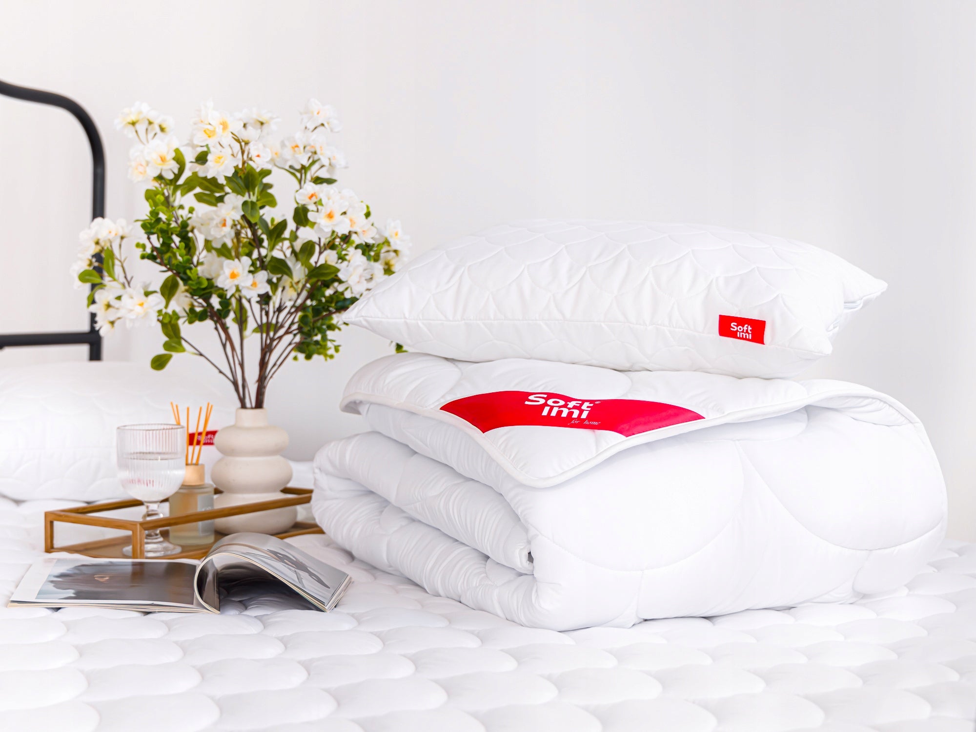 YEAR-ROUND ANTI-ALLERGIC QUILT 140X200 from Poland WARM LIGHT 4 SEASONS Brand Softimi