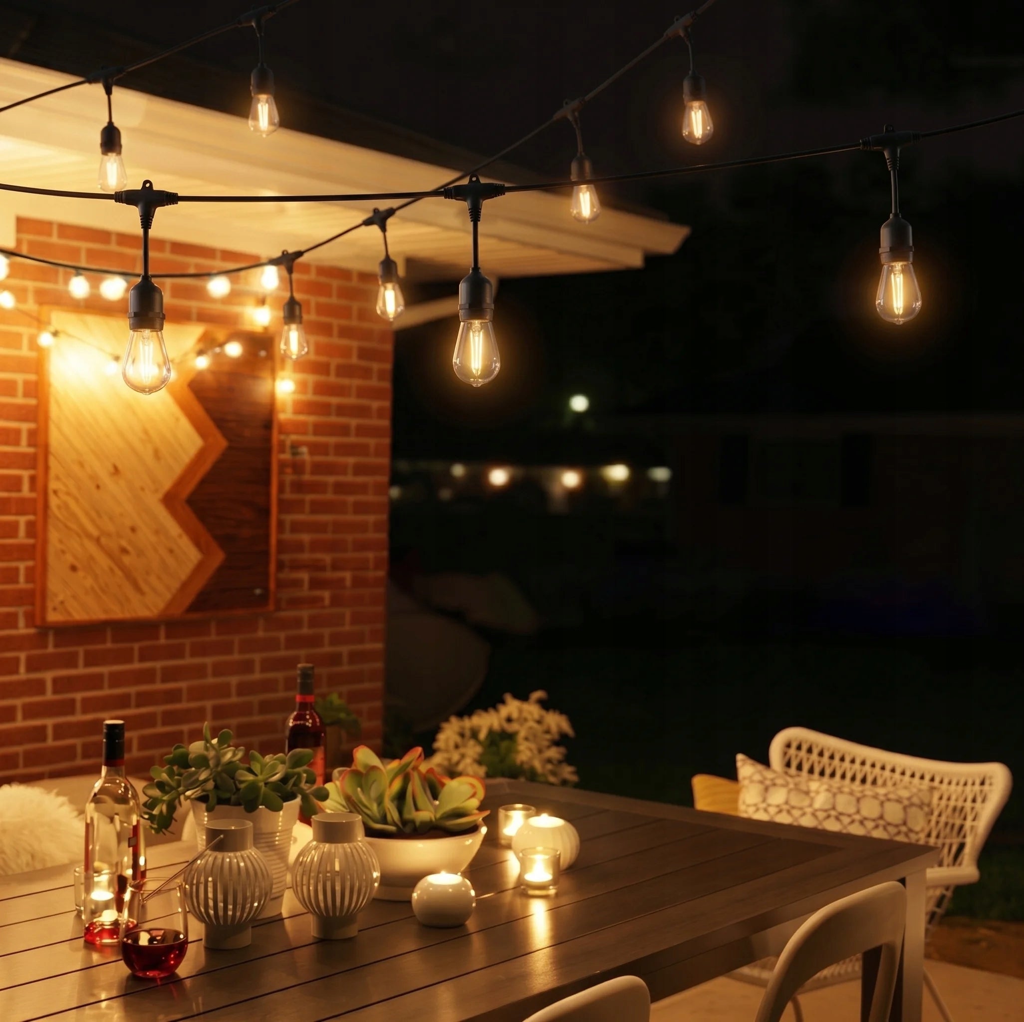 YEAR-ROUND GARDEN GARLAND LIGHT 10m 10x LED BULB E27 WATERPROOF Manufacturer code GARLAND-10M-10xS14-E27-1W-SET