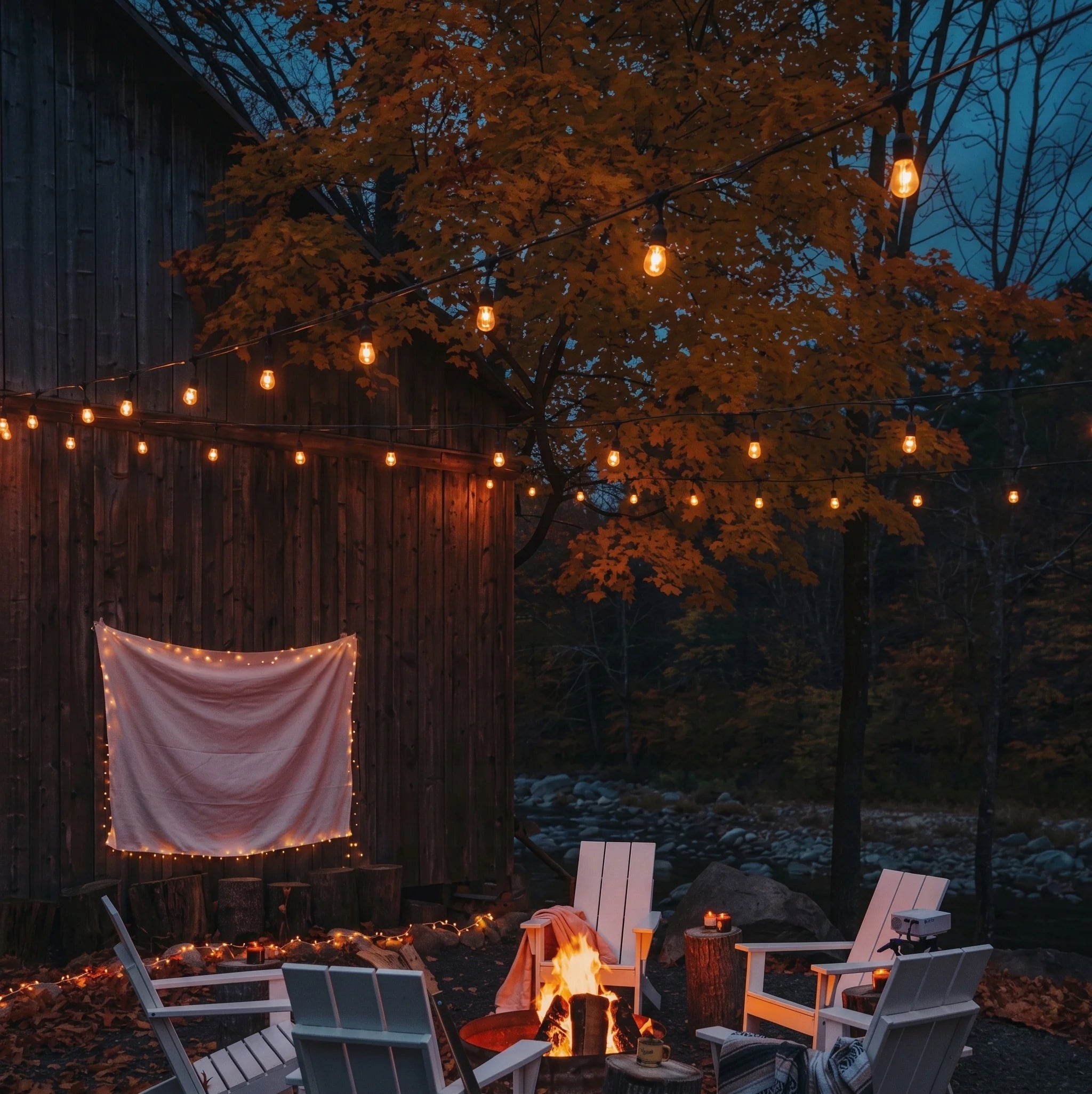 YEAR-ROUND GARDEN GARLAND LIGHT 30m 30x LED BULB E27 WATERPROOF Length 3000 cm