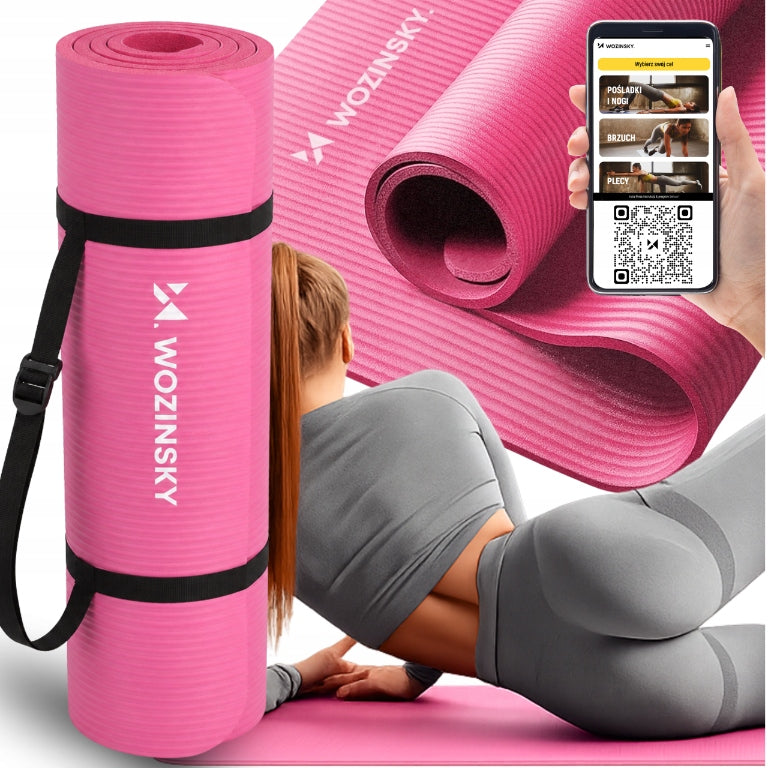 YOGA EXERCISE MAT GYMNASTIC FITNESS THICK NBR NON-SLIP WORKOUT
