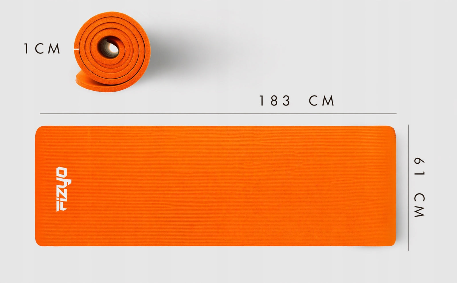 YOGA EXERCISE MAT GYMNASTIC FITNESS TRAINING THICK NBR 1CM SOFT Packaging status original
