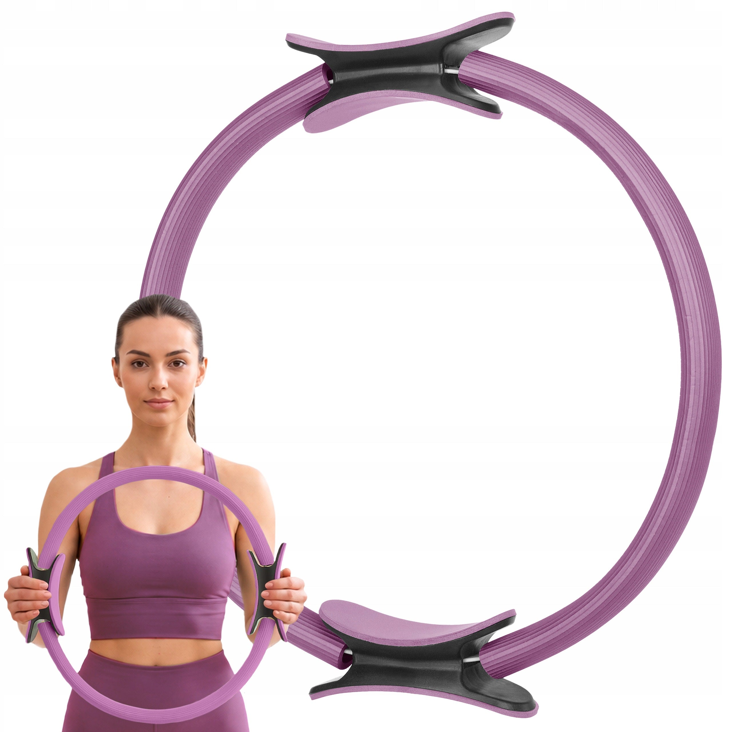 YOGA HOOP PILATES EXERCISE RING FITNESS RING CIRCUMFERENCE 38CM GYMTEK