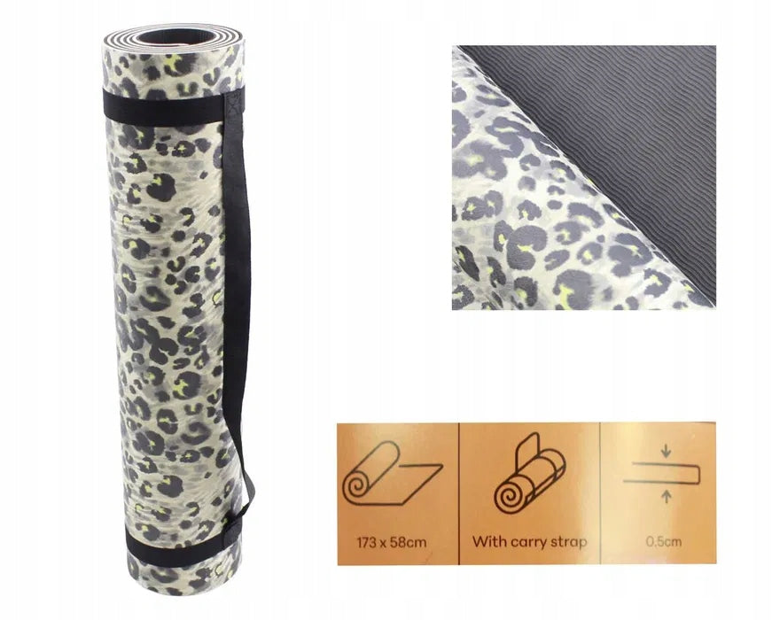 YOGA MAT LEOPARD CRIVIT 173x0,5x58cm Manufacturer code 509993_2407