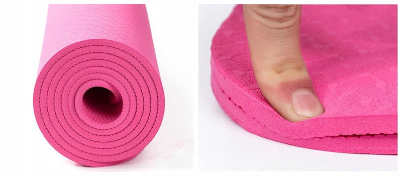 YOGA MAT eco-friendly 61x183 COLORS Color black