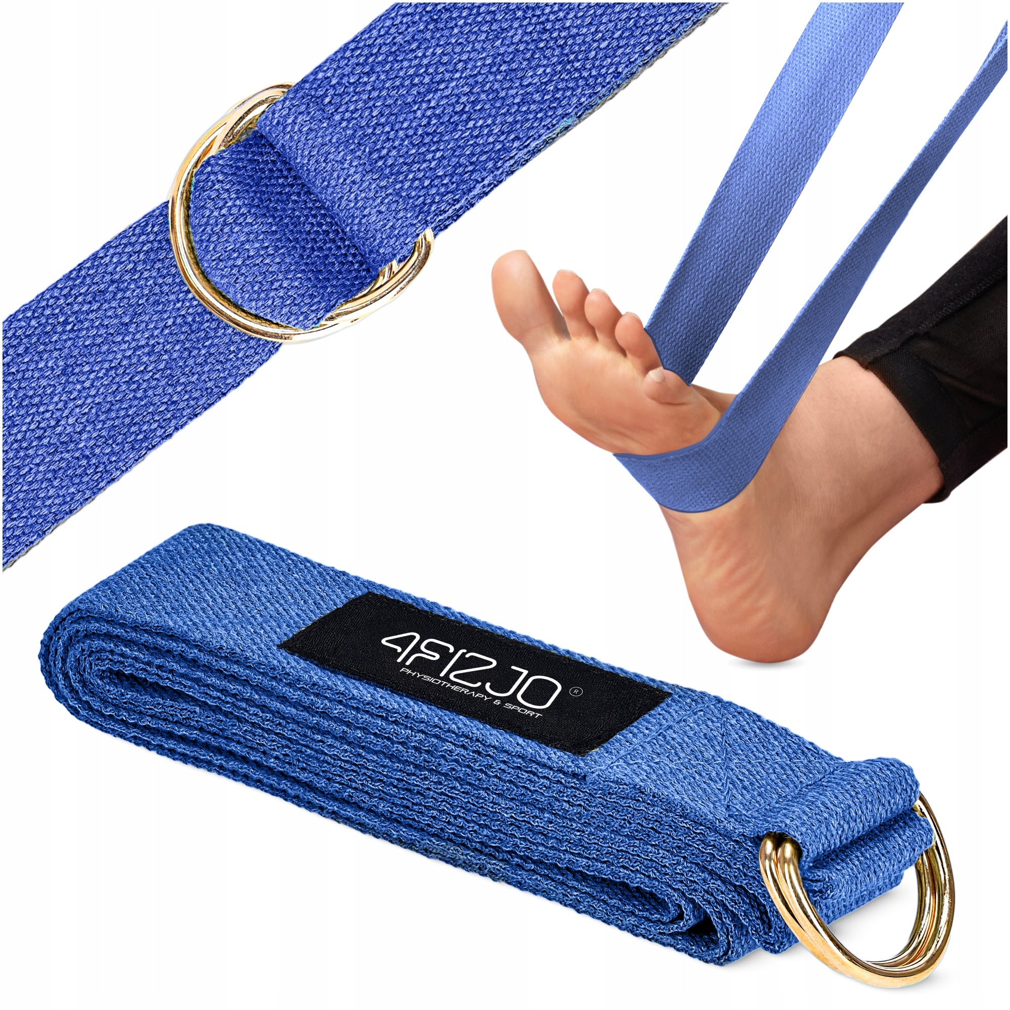 YOGA STRAP LONG MATERIAL TAPE FOR STRETCHING BODY TRAINING EXERCISES