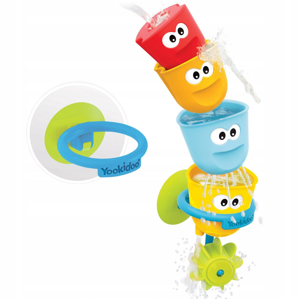 YOOKIDOO Bath Toy Bathtub Colorful Cups Fun