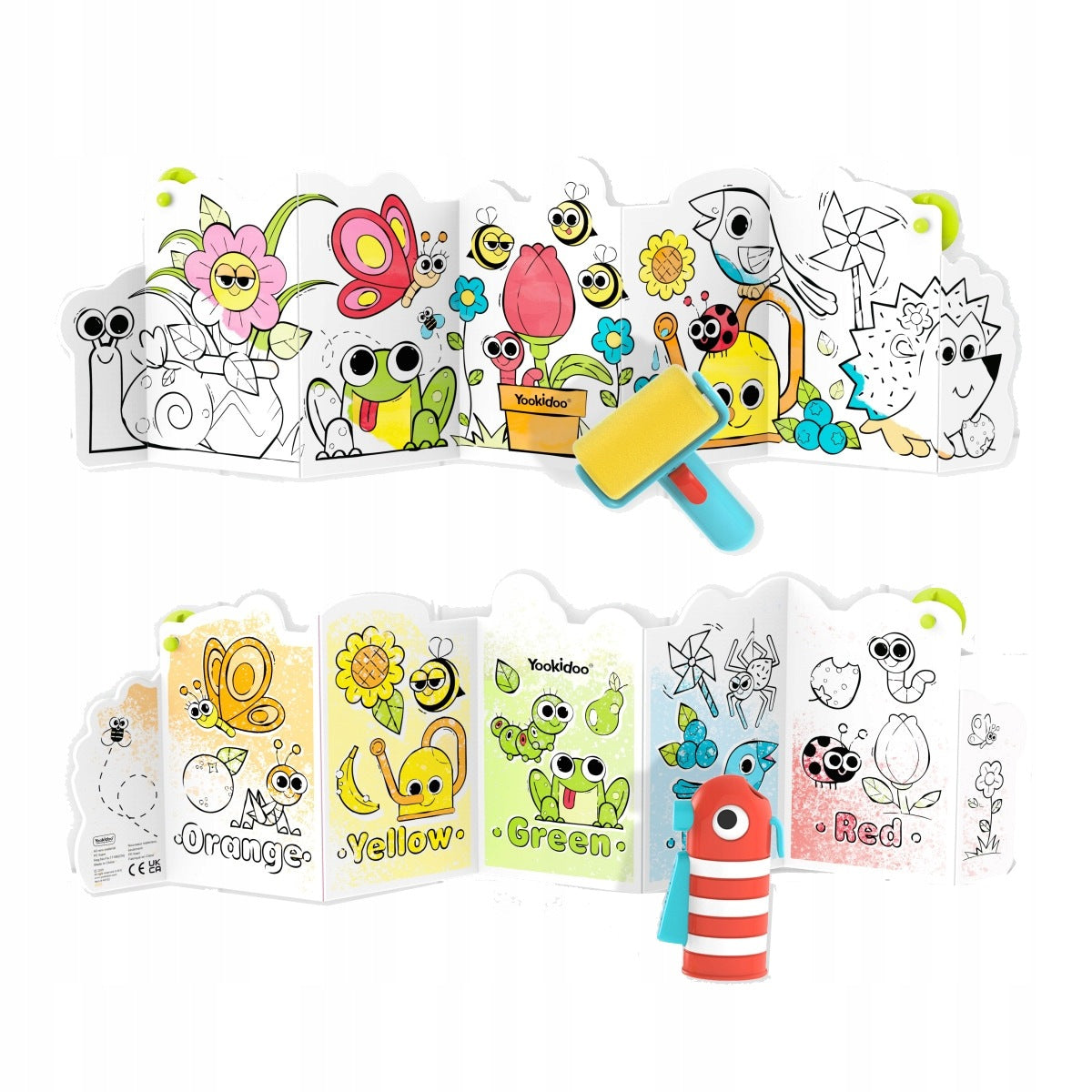 YOOKIDOO CREATIVE TOY BATH BOOK WATER COLORING BOOK 18 MONTHS+