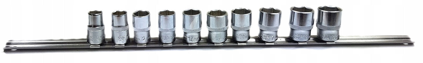 YT-A00047 YATO SOCKET SET SHORT 3/8" 10-19MM Manufacturer code YT-A00047
