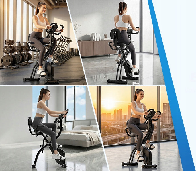 YZJ-501 Magnetic Bike Folding Bluetooth Adjustable Resistance 150kg House LED Brand no brand