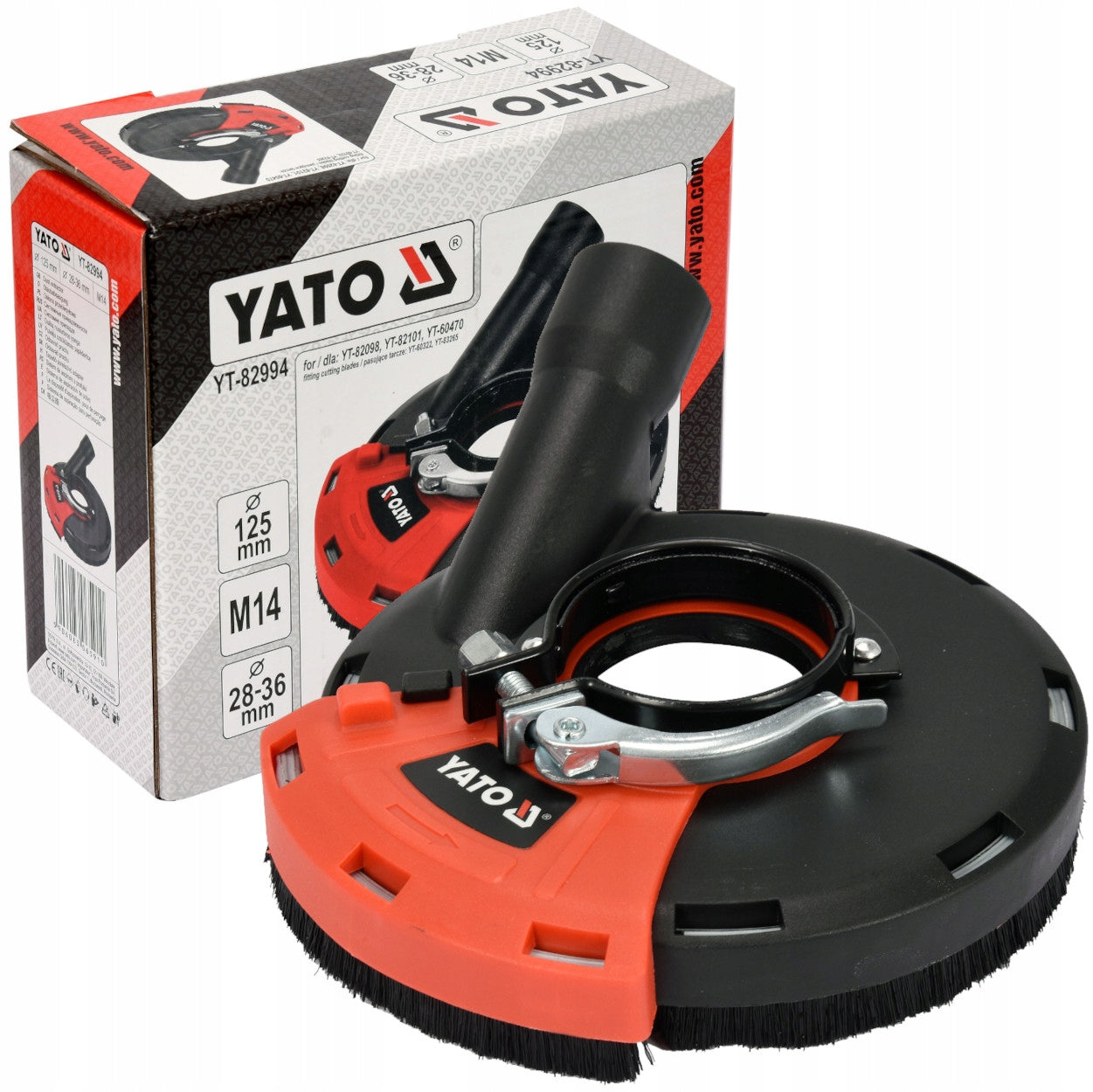 Yato cover for angle grinder 125 mm with dust extraction YT-82994