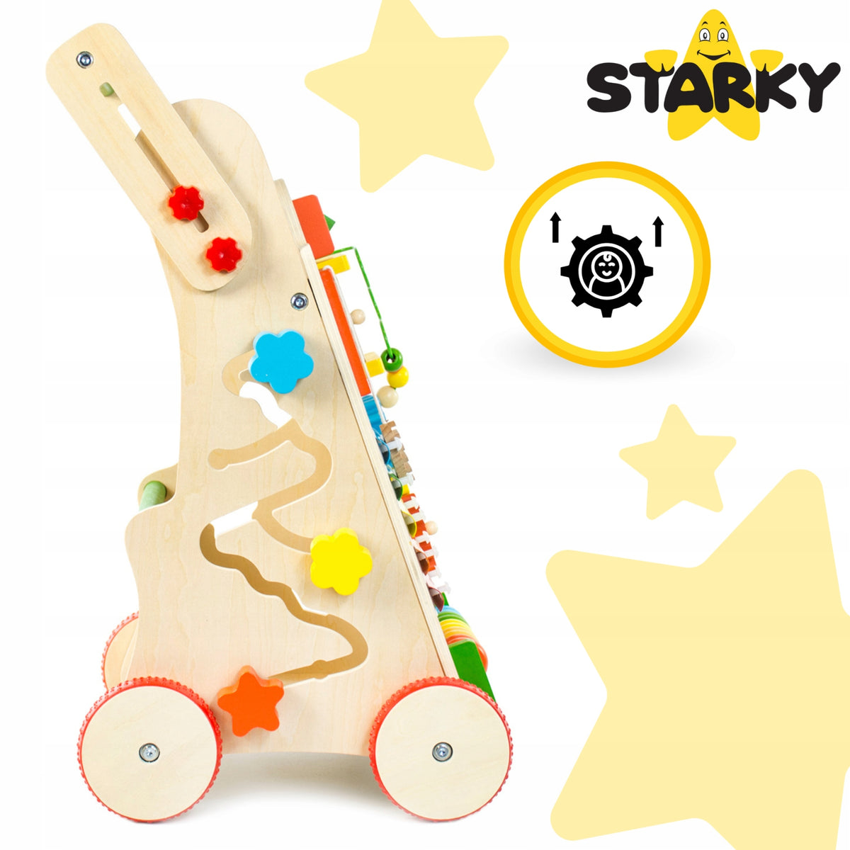 Year Gift Equestrian Pusher Wooden Walker Manipulation Board Brand Starky