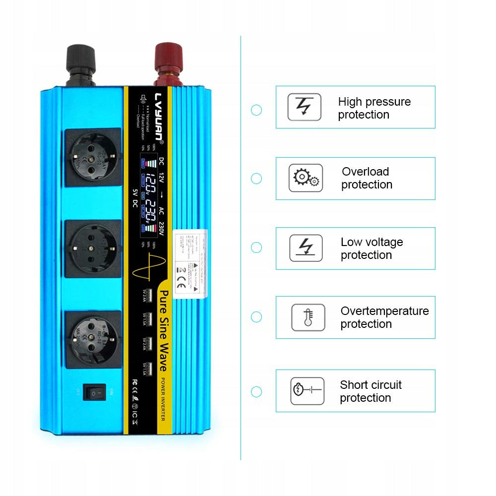 Yinleader F3000P Voltage Converter Inverter Effective power 6000 W