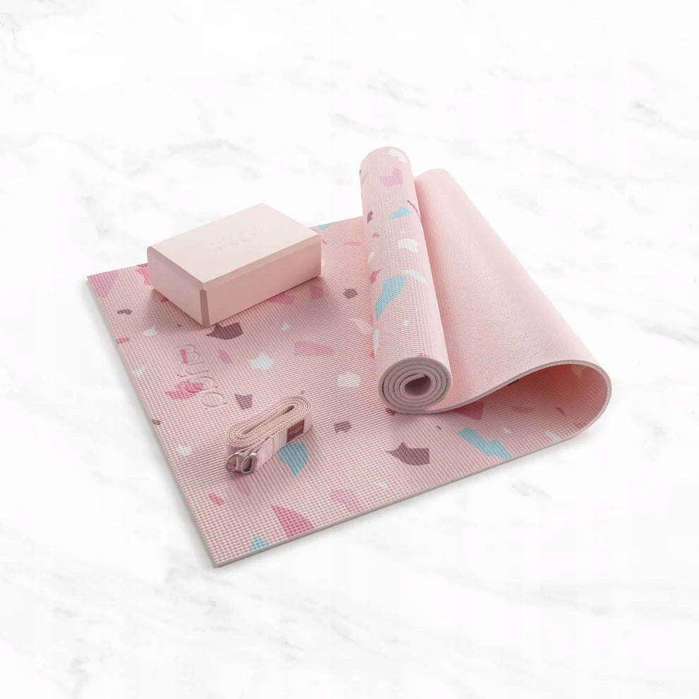 Yoga Set myga Terrazzo Yoga Set Exercise Mat Brick Strap Brand Myga