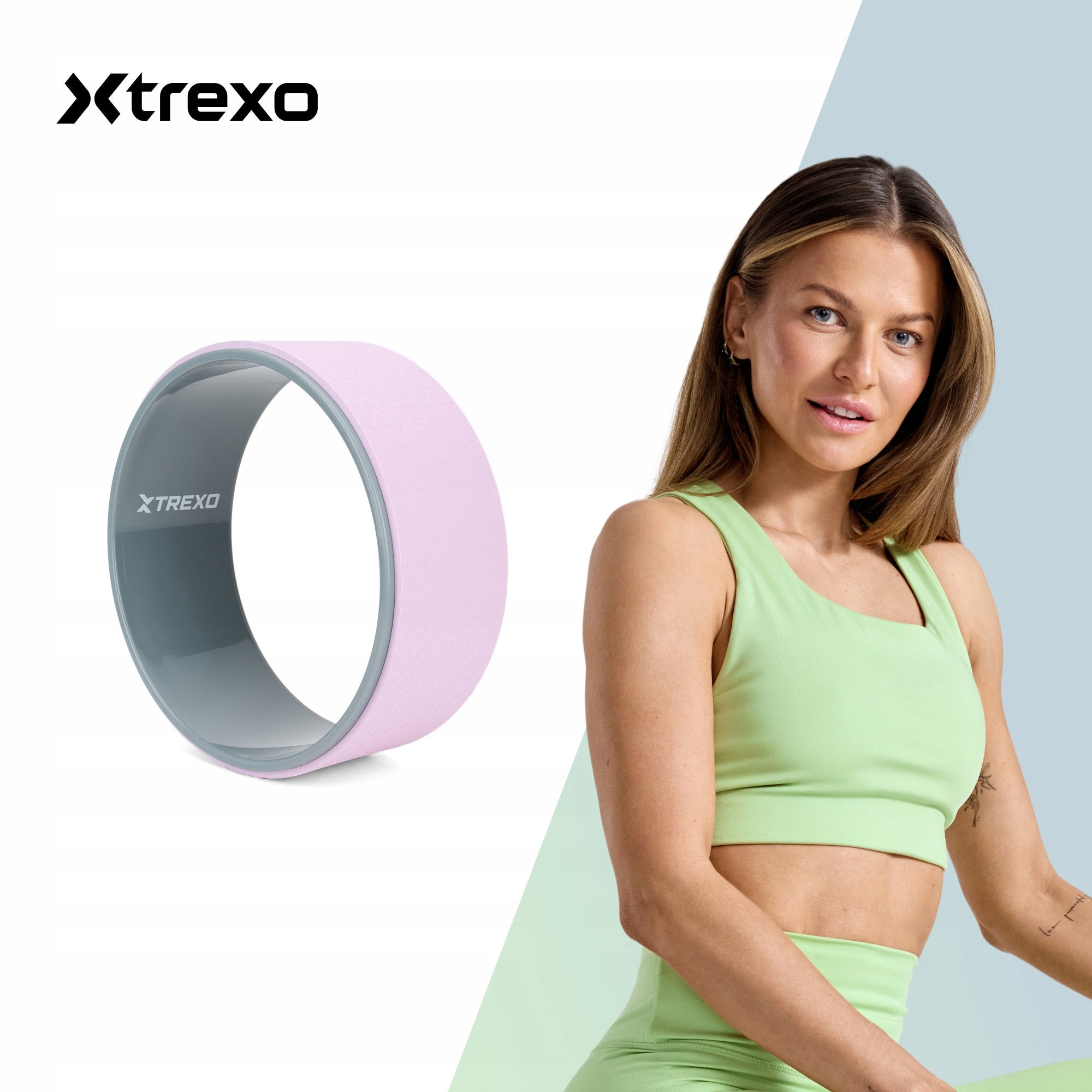 Yoga hoop XTREXO TXO-B4Z084-VT pink 32X32X13 DURABLE CONSTRUCTION Brand Xtrexo