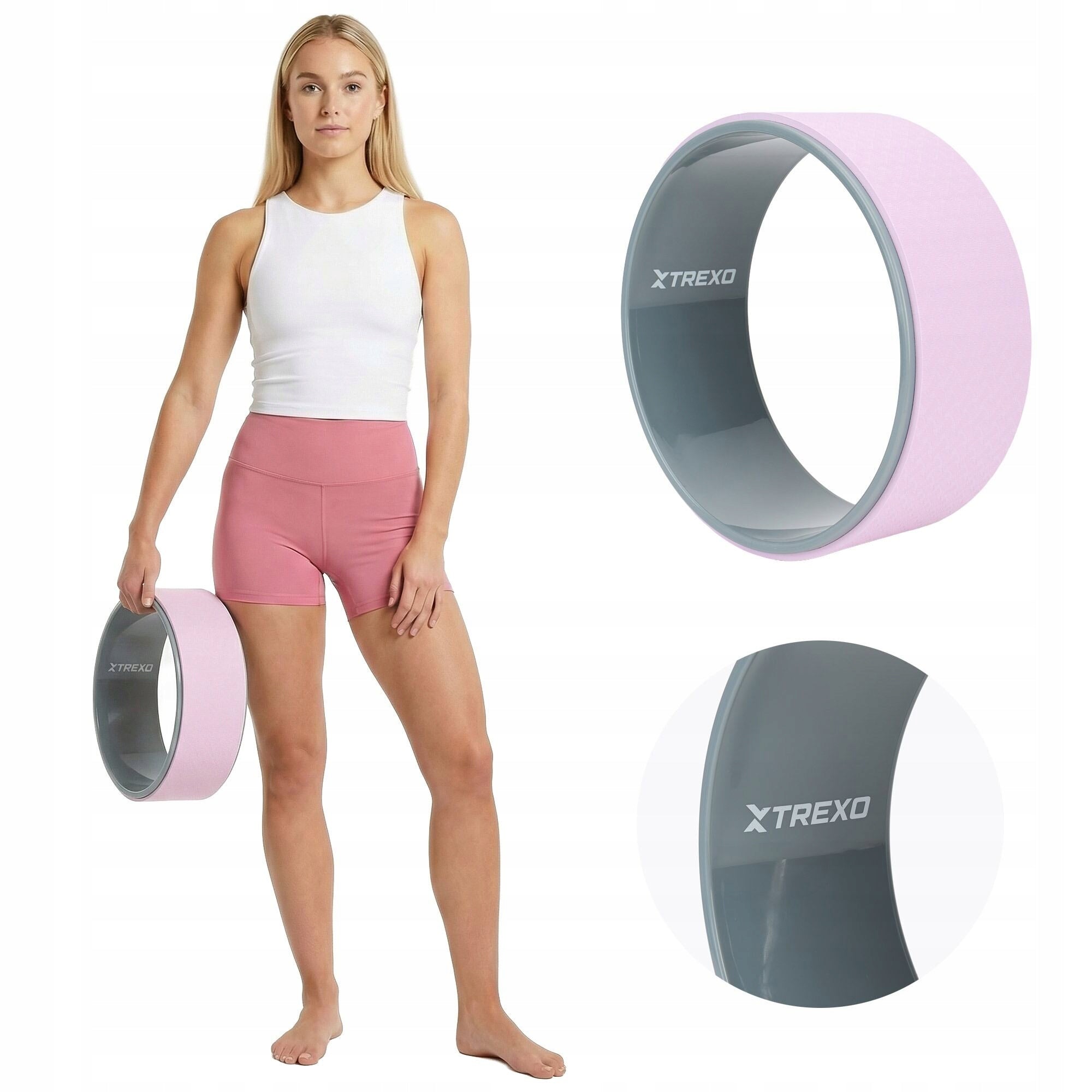 Yoga hoop XTREXO TXO-B4Z084-VT pink 32X32X13 DURABLE CONSTRUCTION