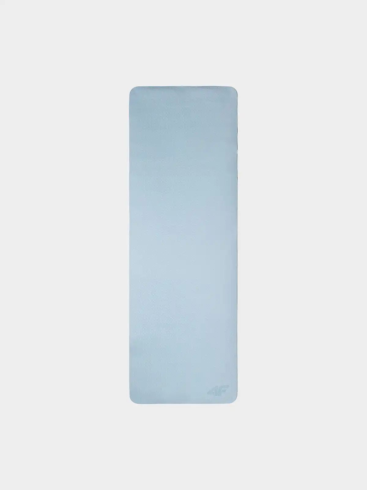 Yoga mat 4F 4 mm non-slip 183x61 cm light blue