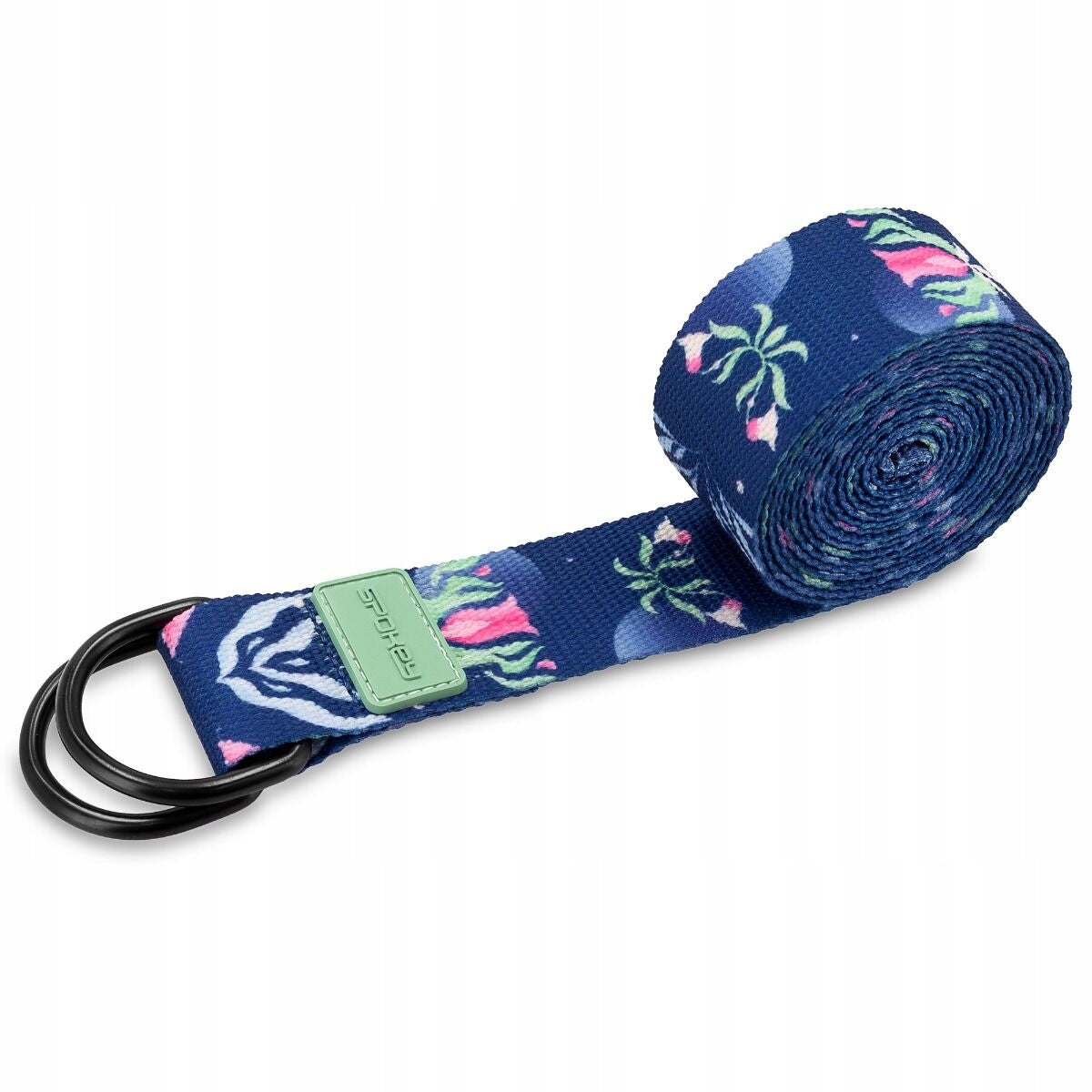 Yoga strap Spokey Bloom 240x3,8cm long adjustable for fitness exercises Manufacturer code 944492
