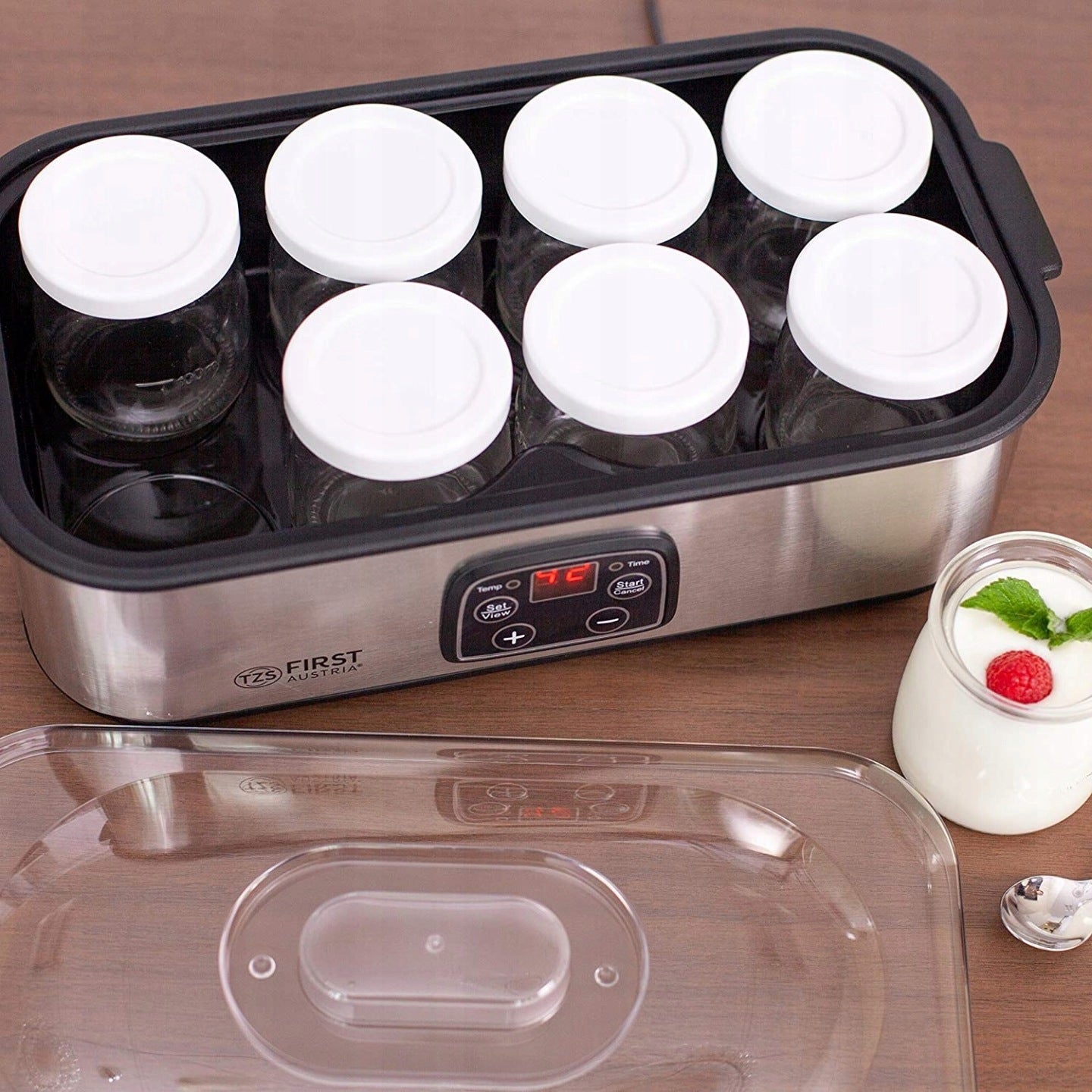 Yogurt machine First Austria 5120-2 Silver 1,4L 8 Jars Brand First Austria
