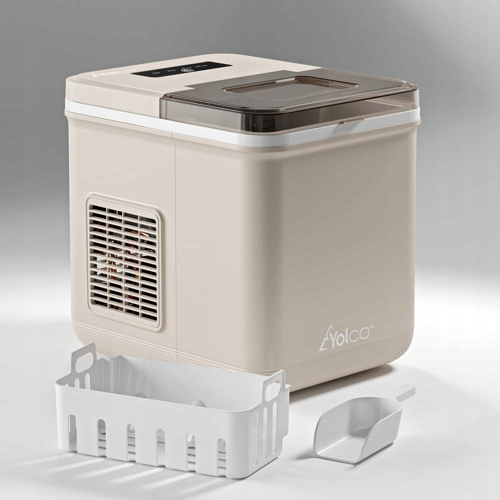 Yolco 12V 24V 230V PORTABLE MOBILE ICE MAKER for Camping TO CAR Manufacturer code ICM1 CREAM