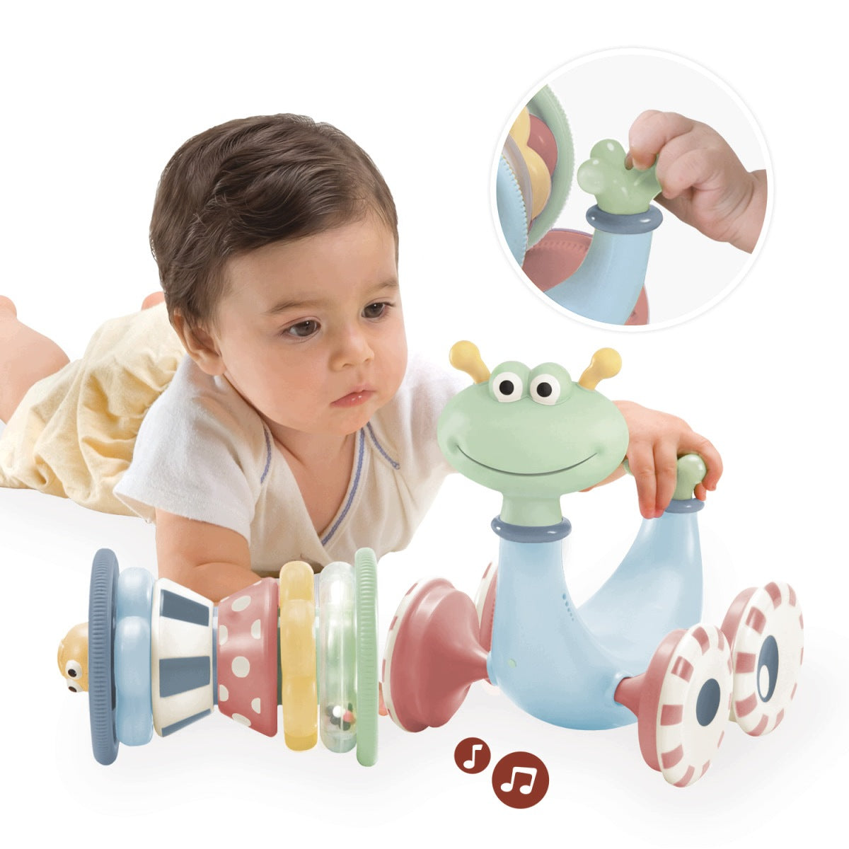 Yookidoo Musical snail crawling toy 6m+ Boho
