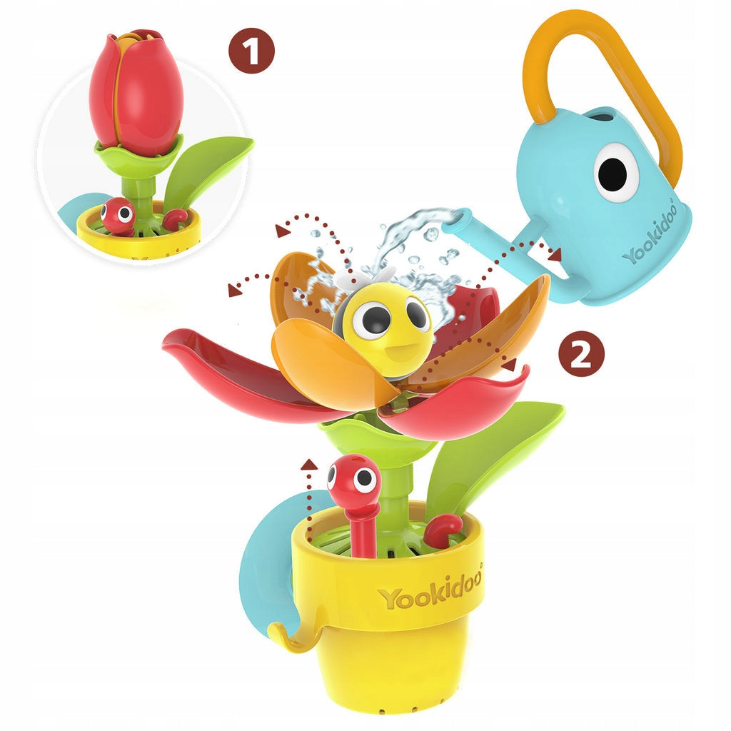 Yookidoo bath toy blooming flower Peek-a-Bee Packaging status original