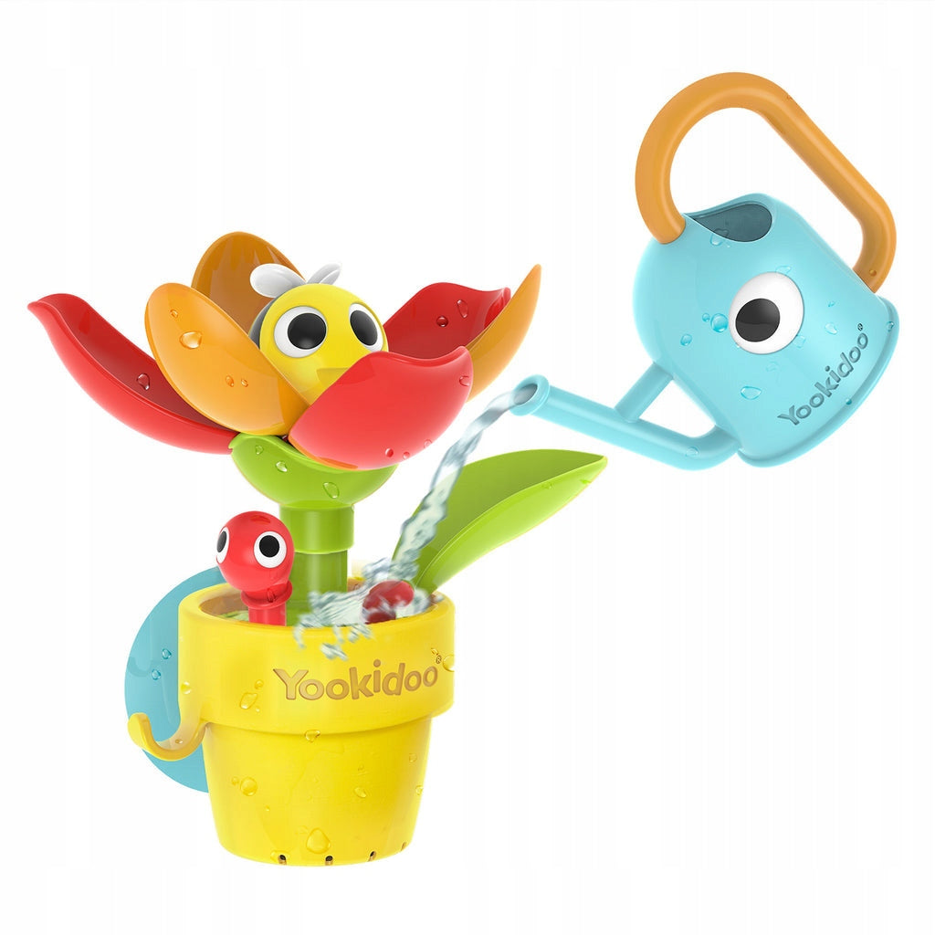 Yookidoo bath toy blooming flower Peek-a-Bee