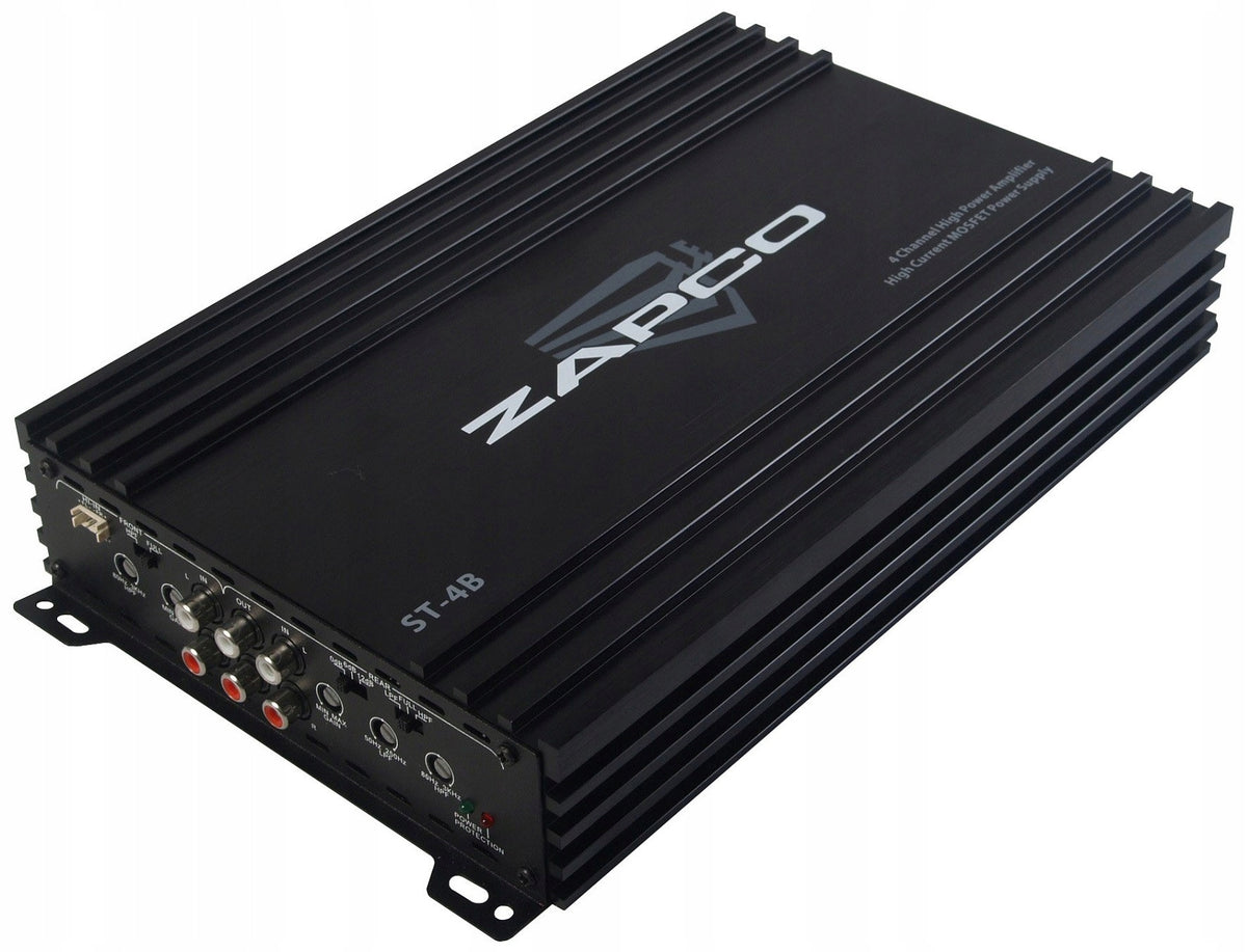 ZAPCO ST-4B - 4 Channel CAR AUDIO AMPLIFIER 4x65/90W 2x180RMS Hi-Input