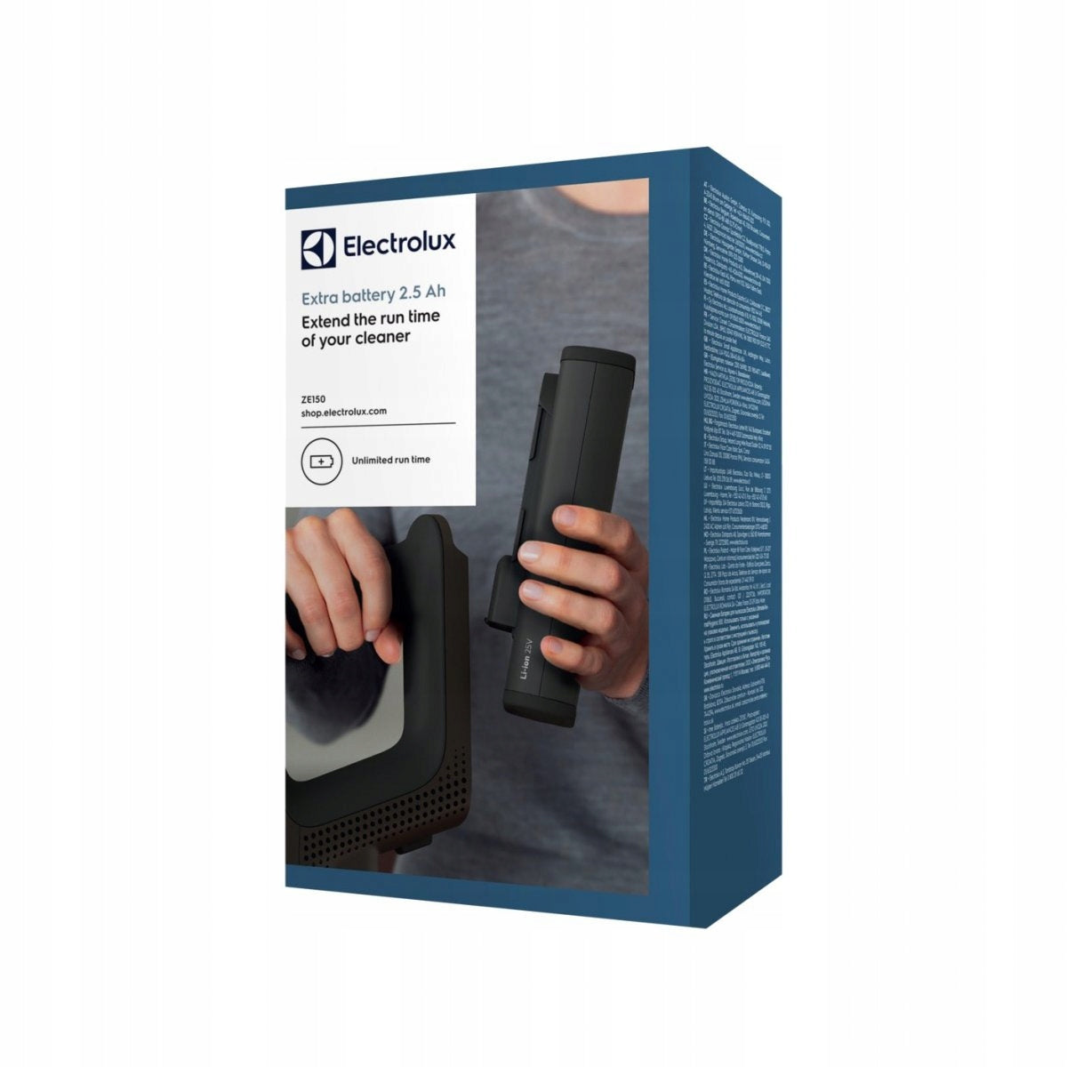 ZE150 – Additional 2,5 Ah battery for Electrolux Power Hygienic vacuum cleaners
