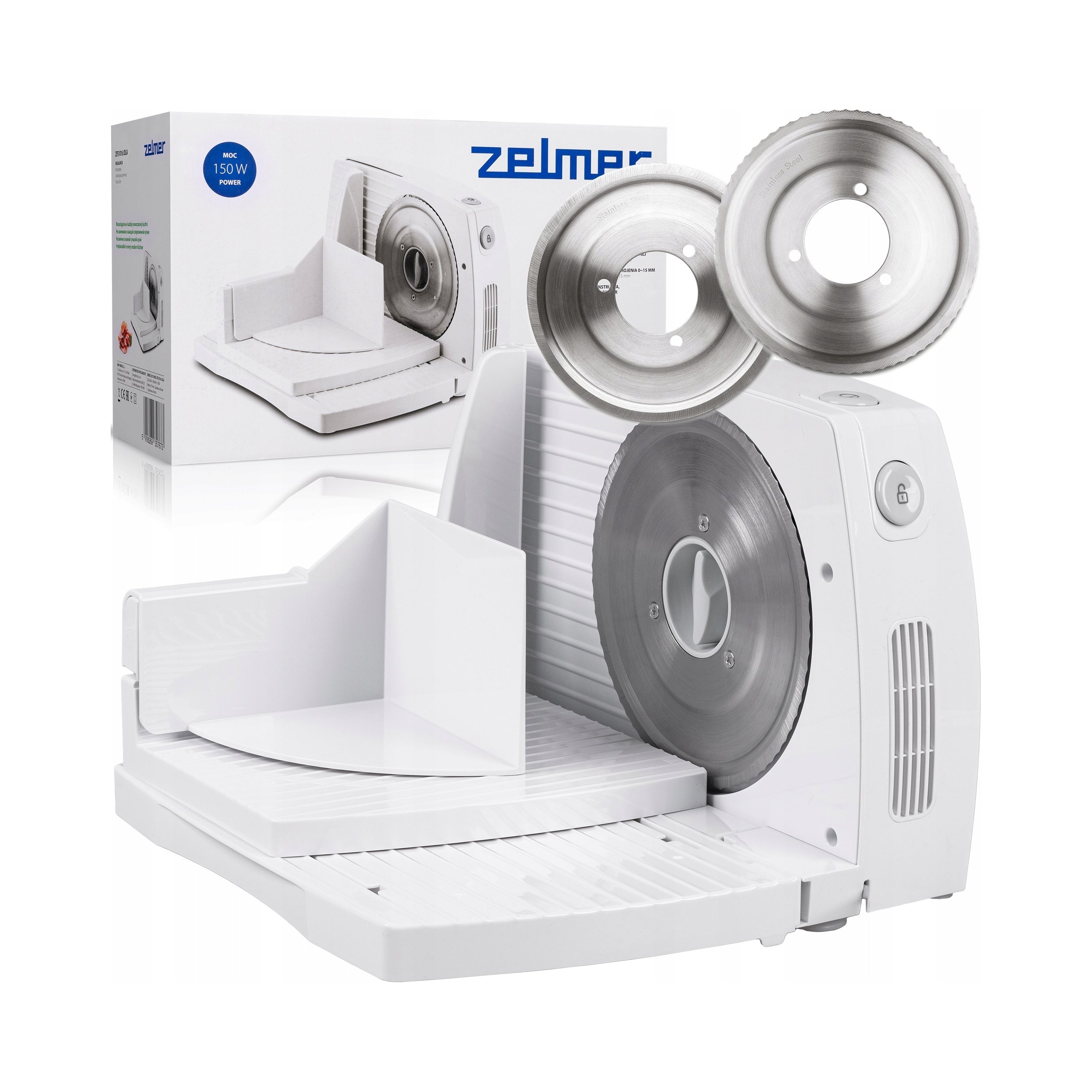 ZELMER SLICER ZFS 1017 ALICE WHITE (2 blades) 150W