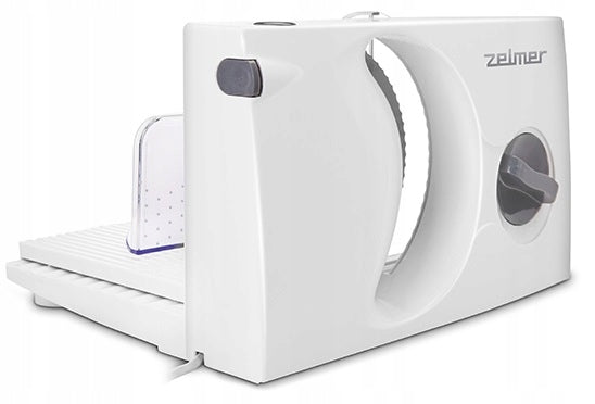 ZELMER Slicer for bread sausages ZFS0916 150W WHITE ADJUSTMENT Packaging status original