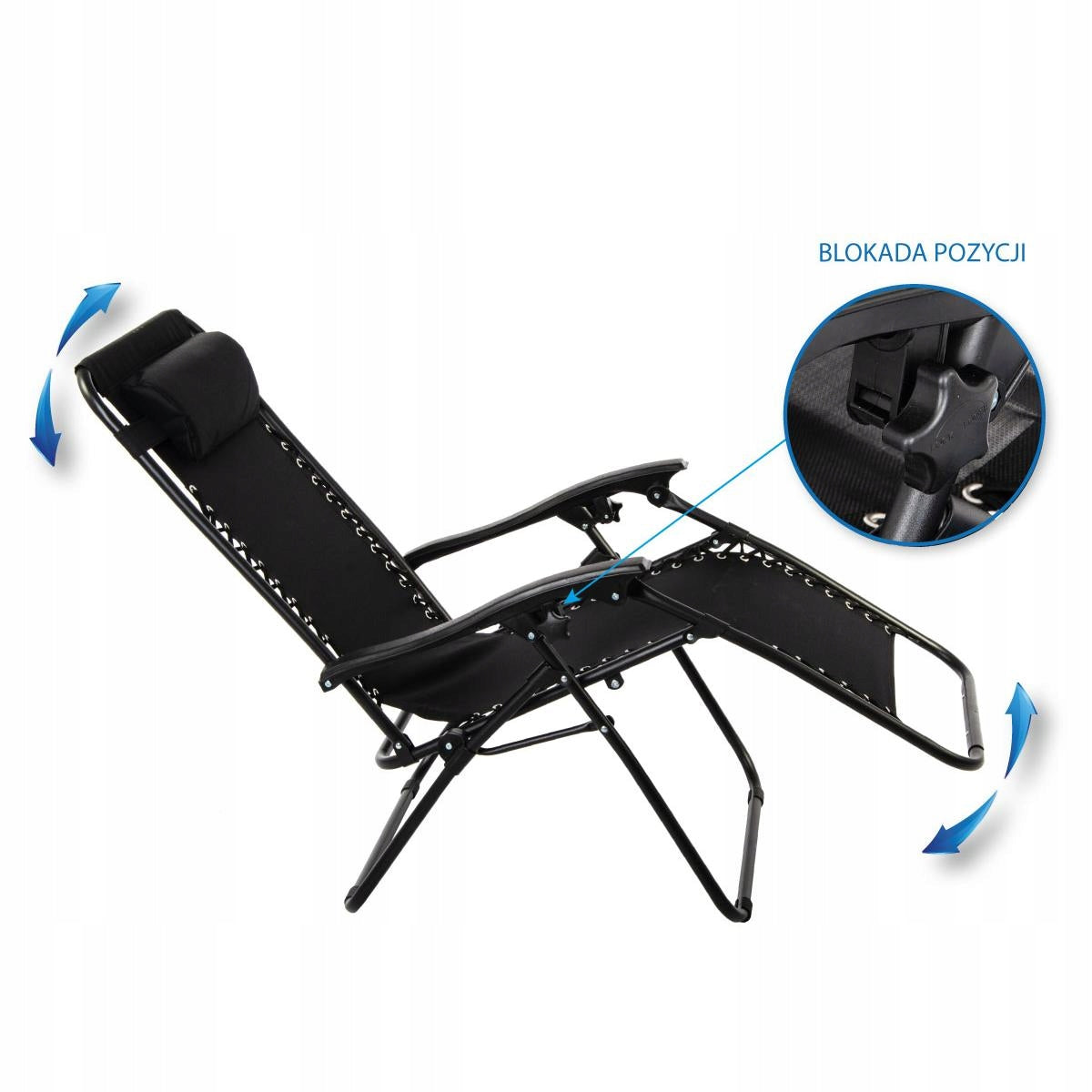 ZERO GRAVITY FOLDING LOUNGER FOR GARDEN TERRACE BEACH CHAIR GARDEN CHAIR Model 1032221