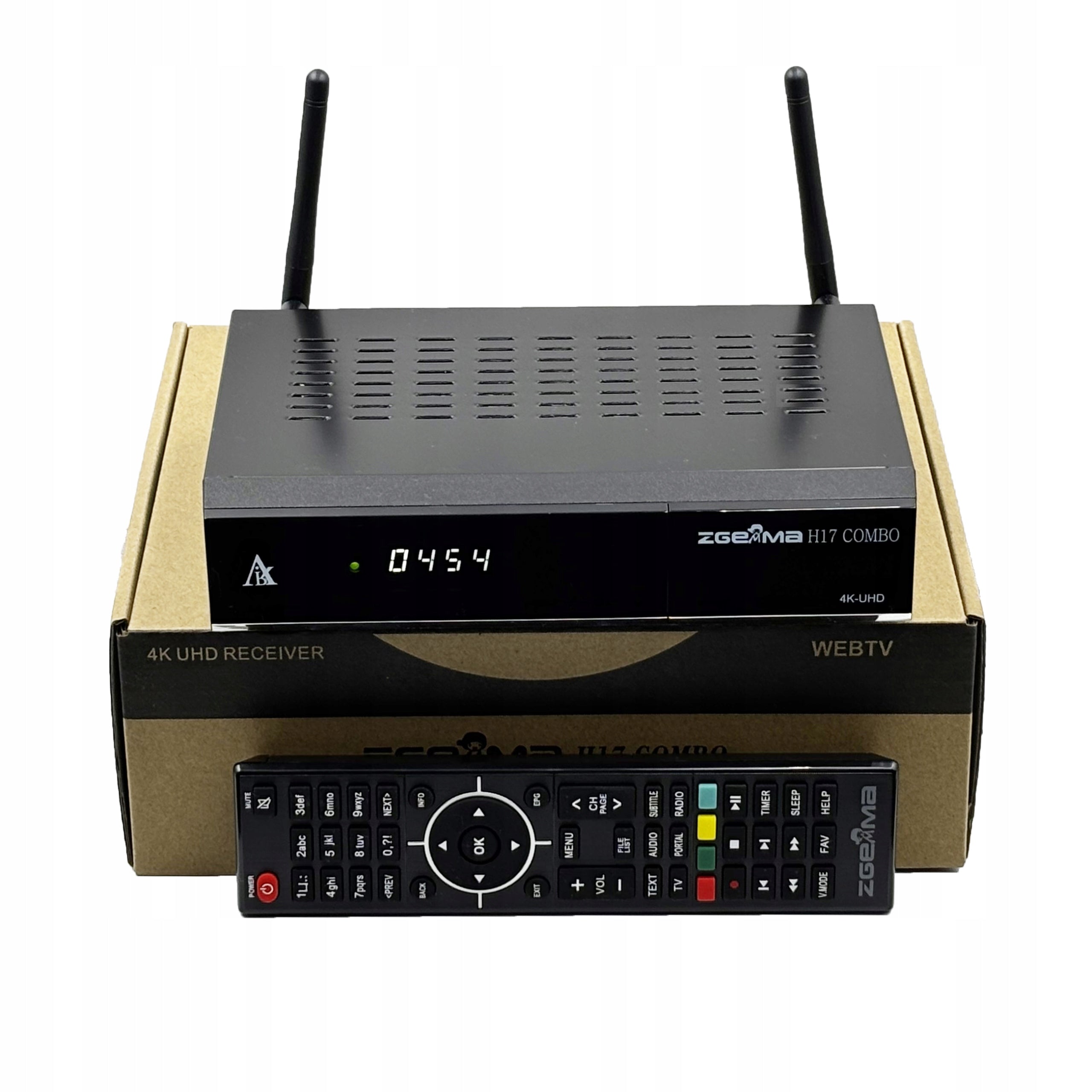 ZGEMMA H17 Combo Wi-Fi DECODER 4K ENIGMA2 E2 IPTV Cccam OsCam Brand Zgemma